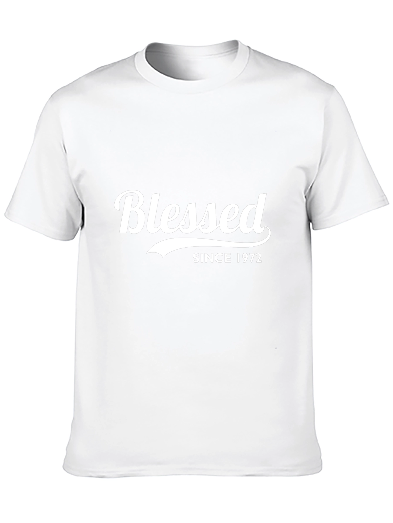 Black Blessed Since 1972 Black T-Shirt view 10