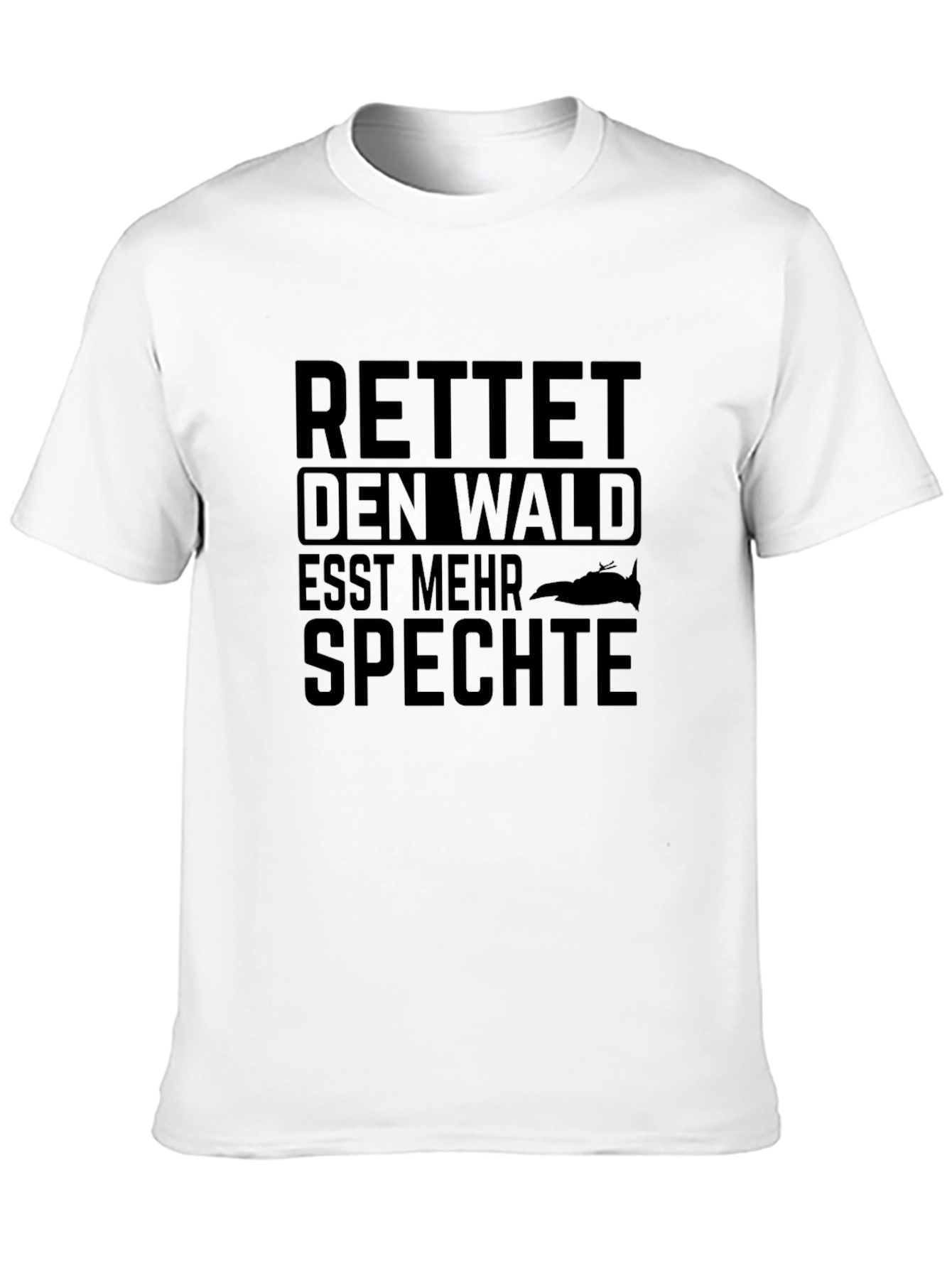 Black Eat More Woodpeckers Save The Forest T-Shirt view 10