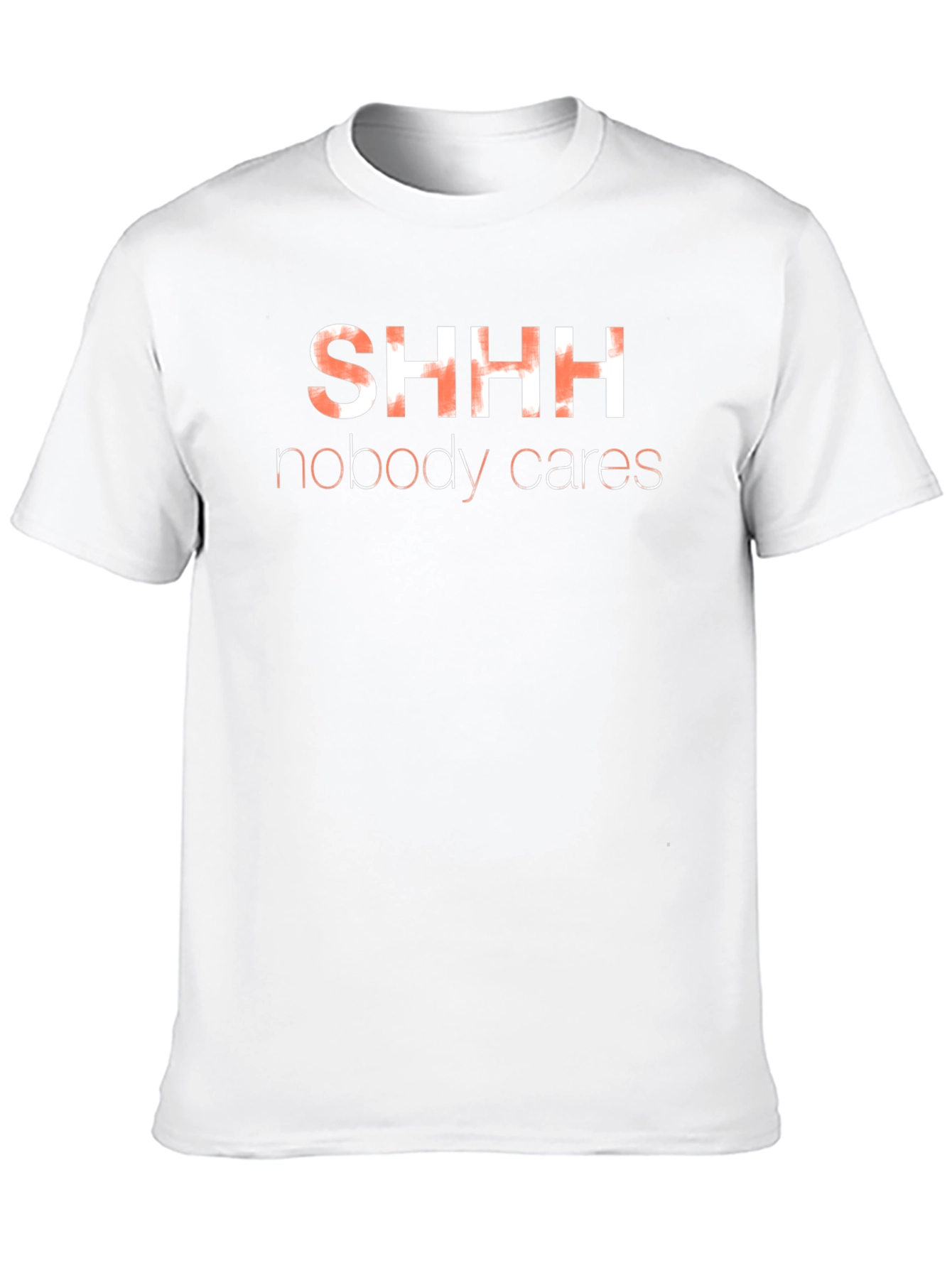 Black SHHH Nobody Cares Graphic T-Shirt - Black view 10
