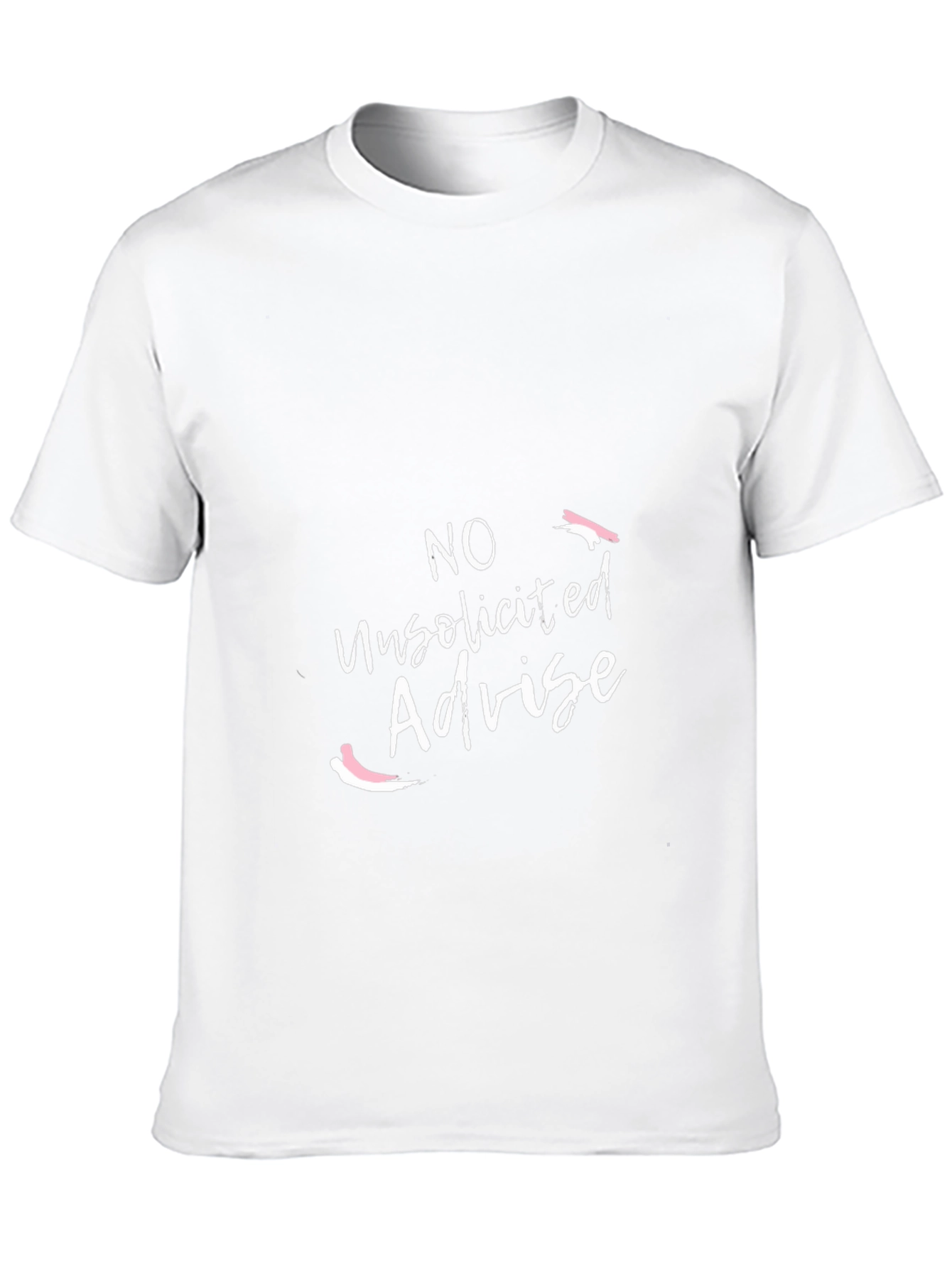 Black No Unsolicited Advice Black Graphic Tee view 10