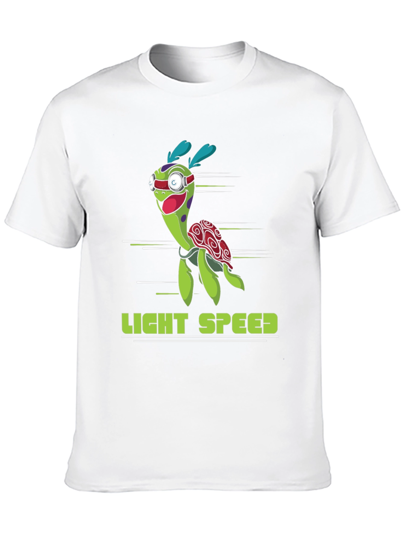 Black Light Speed Turtle Graphic T-Shirt - Black view 10