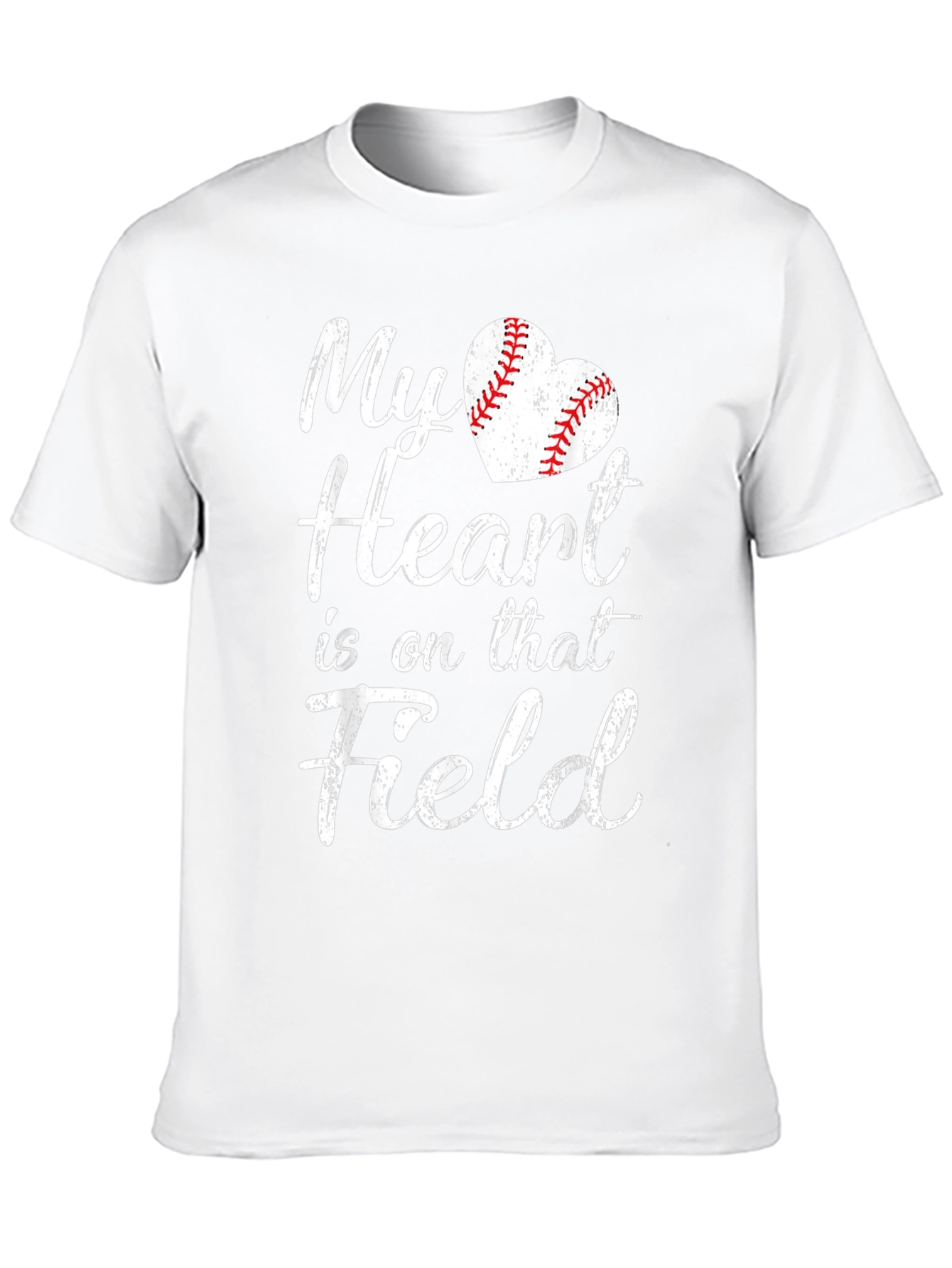 Black My Heart is on that Field Baseball T-Shirt view 10