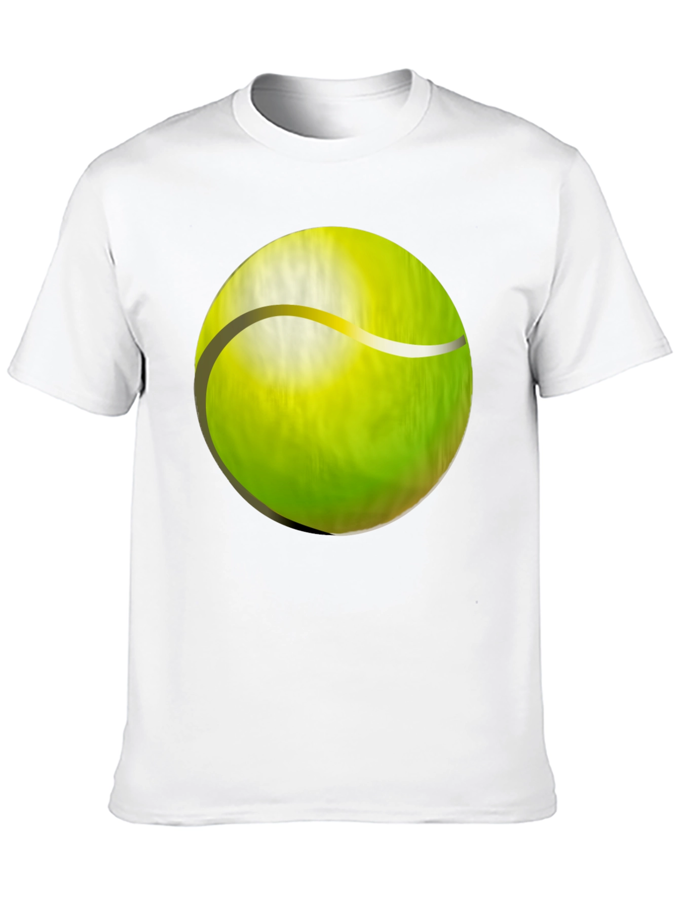 Black Tennis Ball Graphic T-Shirt - Casual Wear view 10