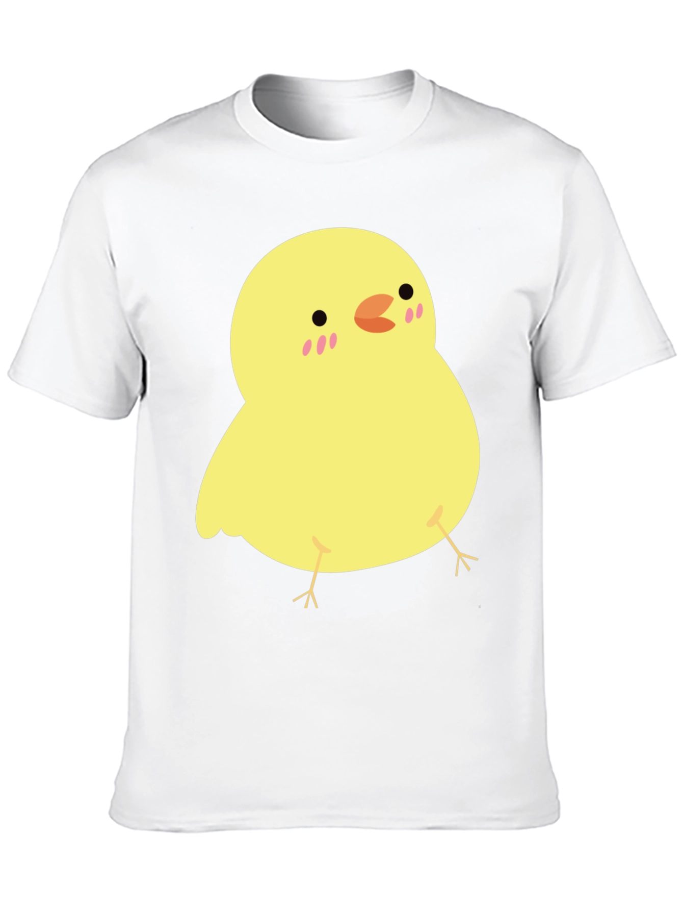 Black Cute Chick Graphic Tee - Black Cotton T-Shirt view 10