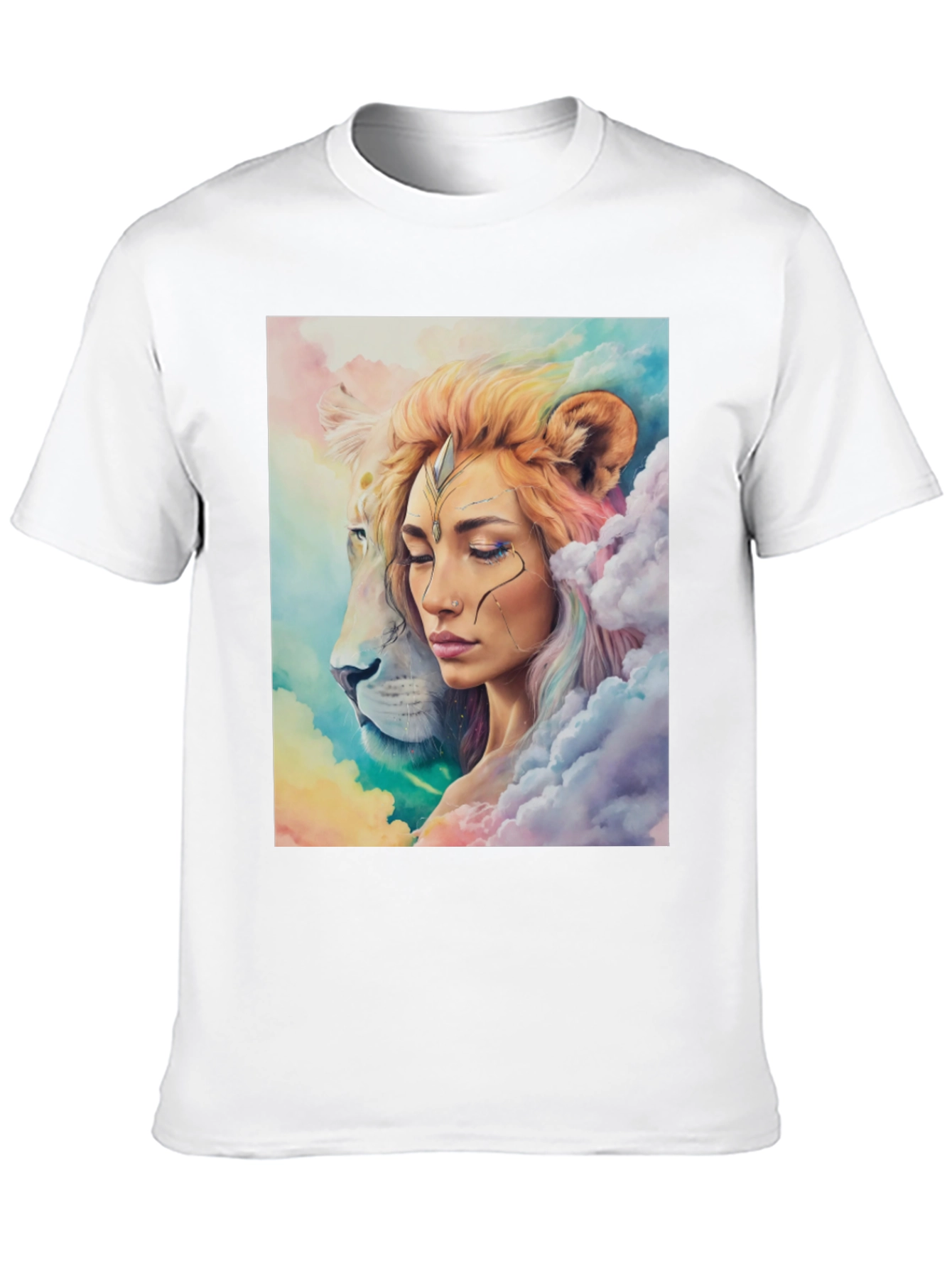 Black Lion Queen Graphic Tee - Stylish Black T-Shirt view 10