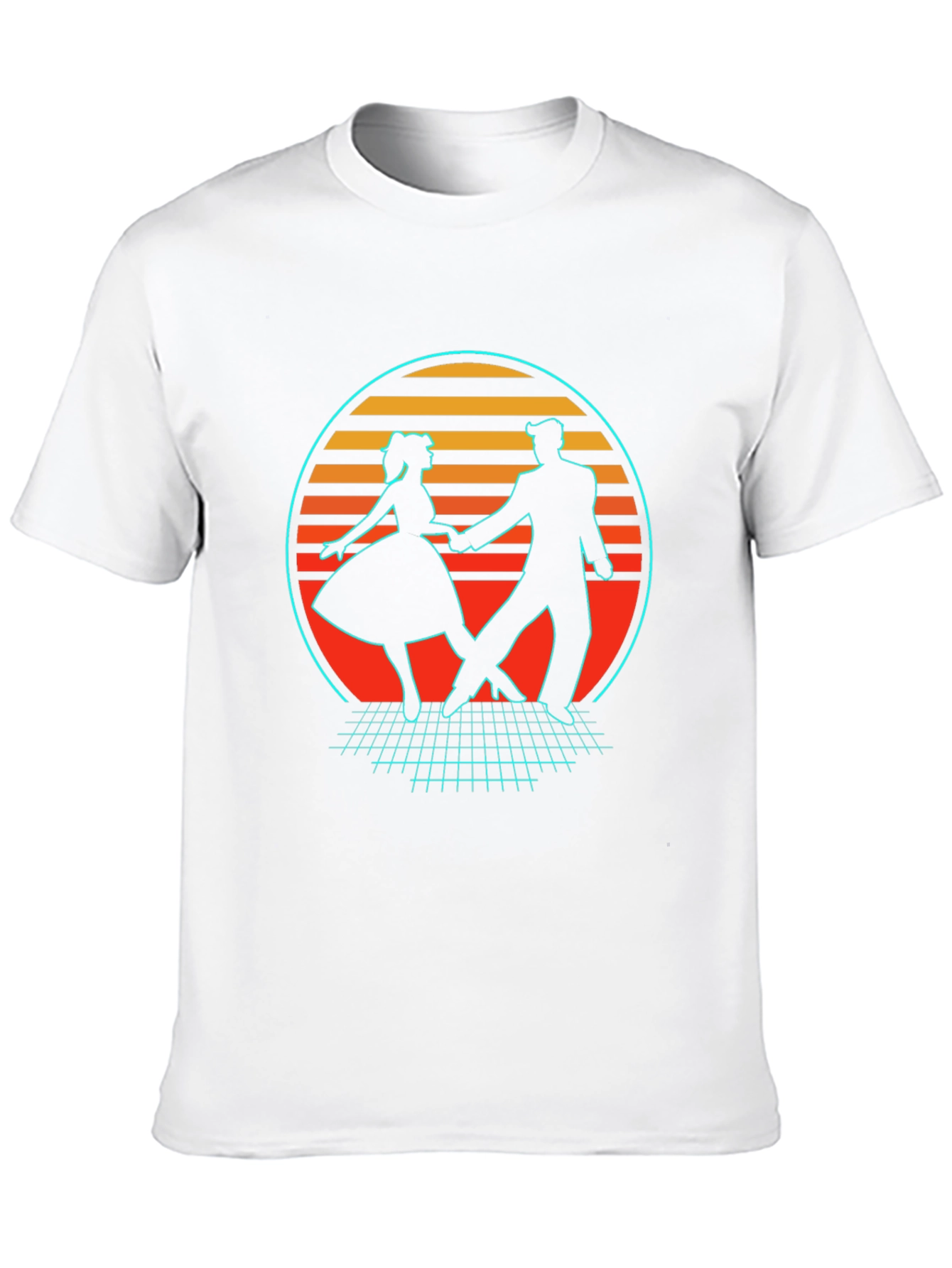 Black Retro Dance T-Shirt - 80s Style view 10