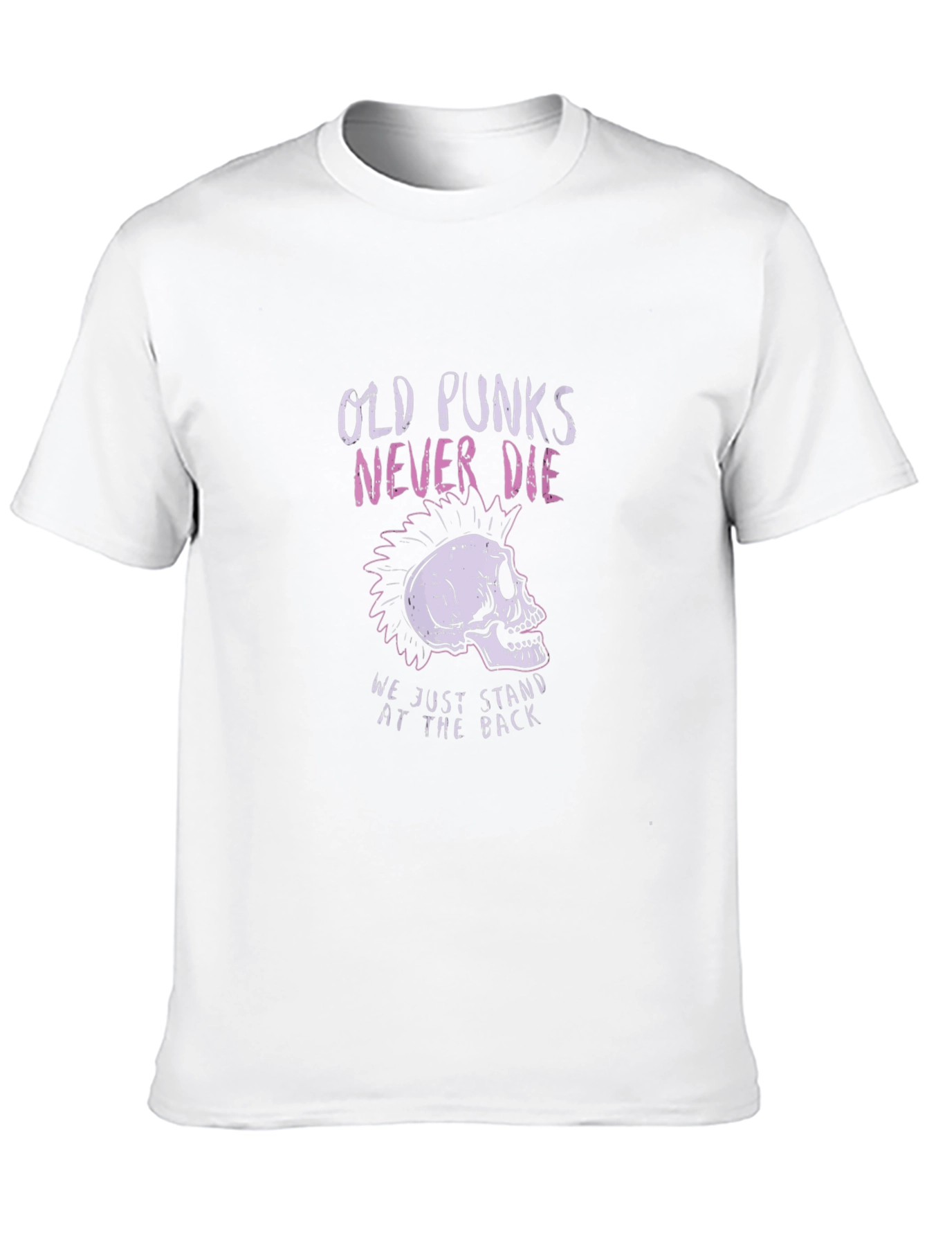 Black Old Punks Never Die Graphic Tee view 10