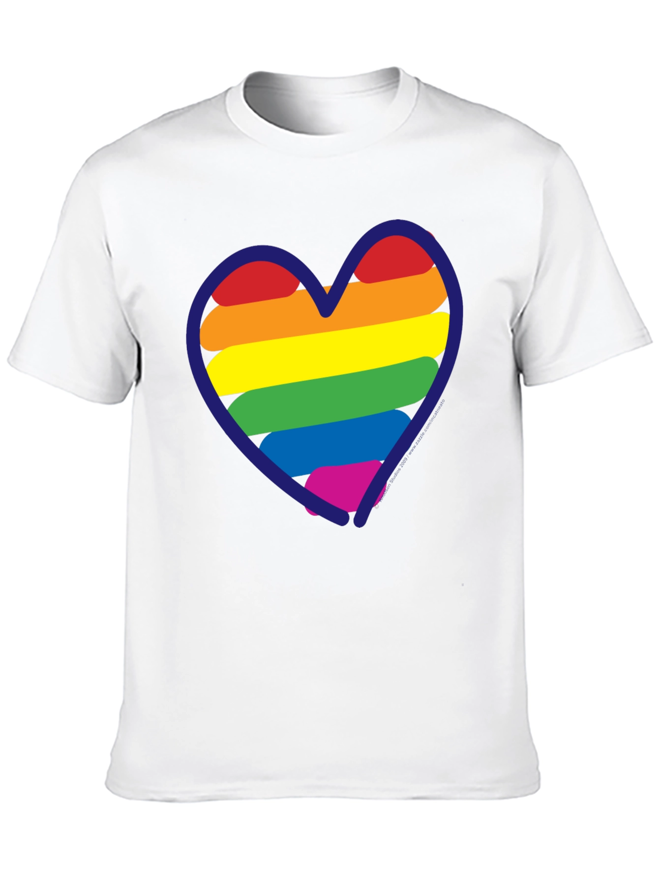 Black LGBT Rainbow Heart T-Shirt - Black Pride Tee view 10