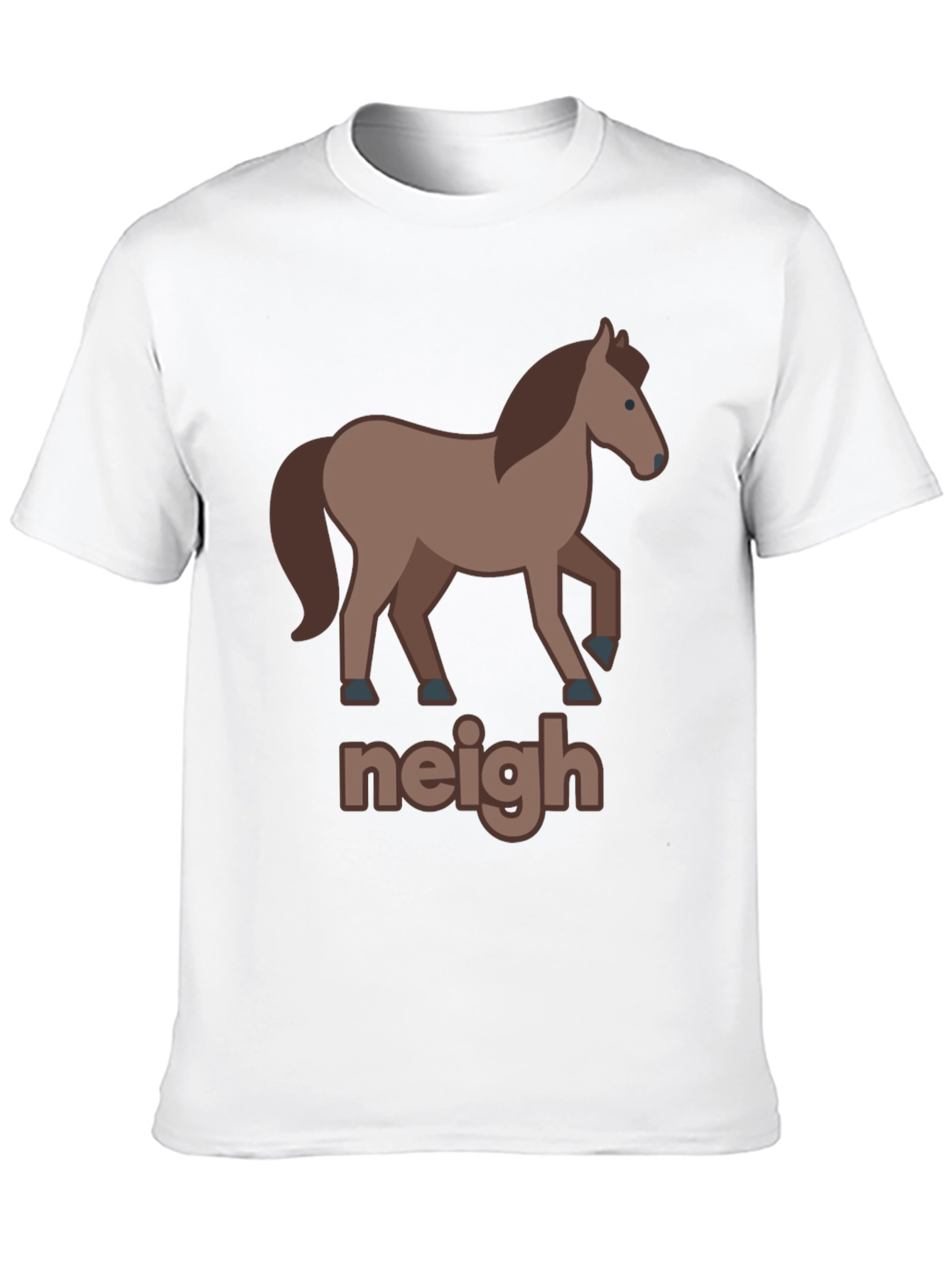 Black Funny Horse Graphic Tee - Neigh view 10