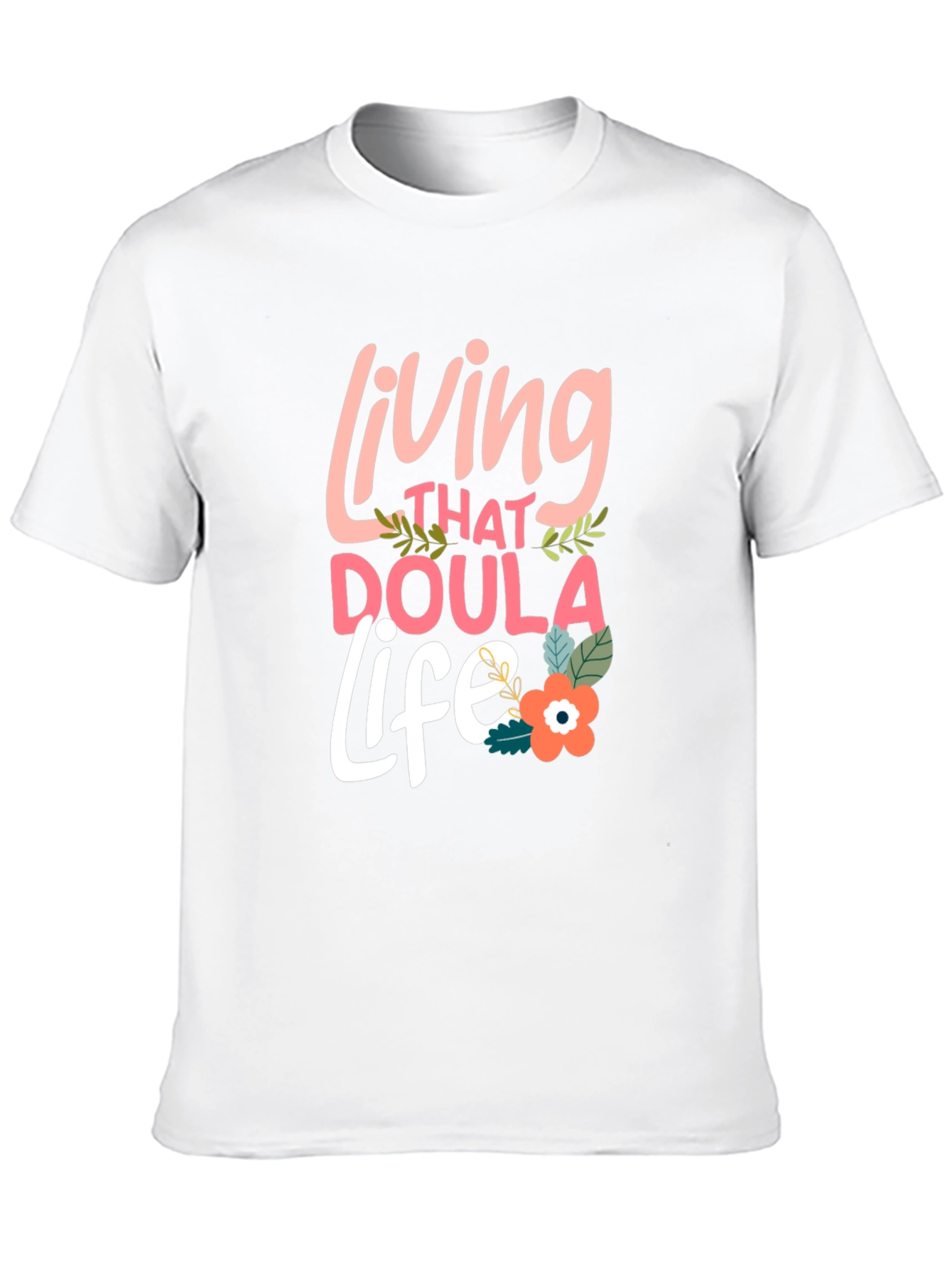 Black Living That Doula Life Black T-Shirt view 10