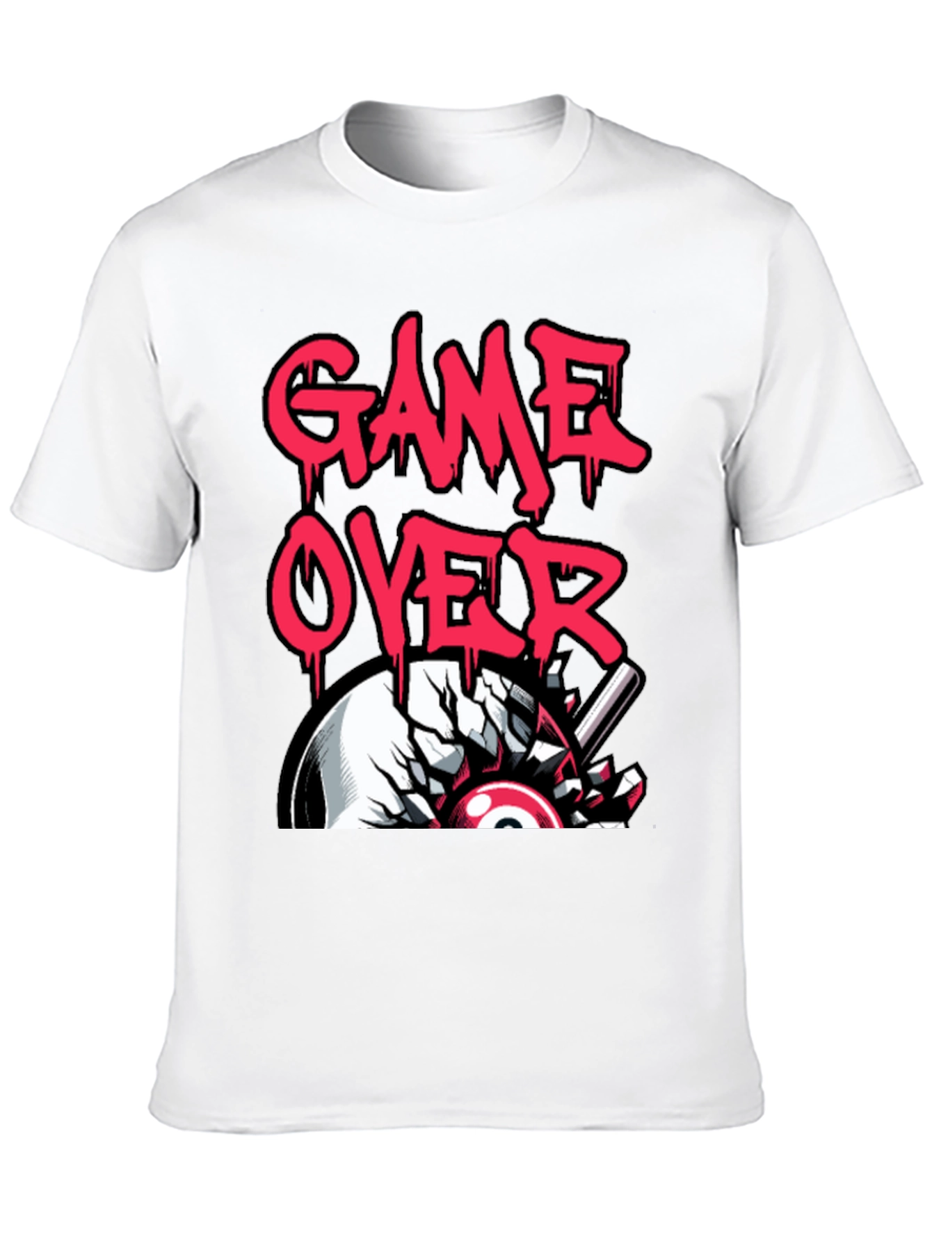 Black Game Over Graphic Tee - Gamer Style view 10