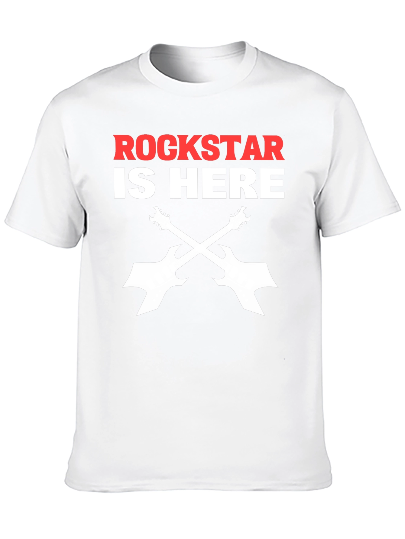Black Rockstar Guitar T-Shirt - Black Cotton Music Tee view 10