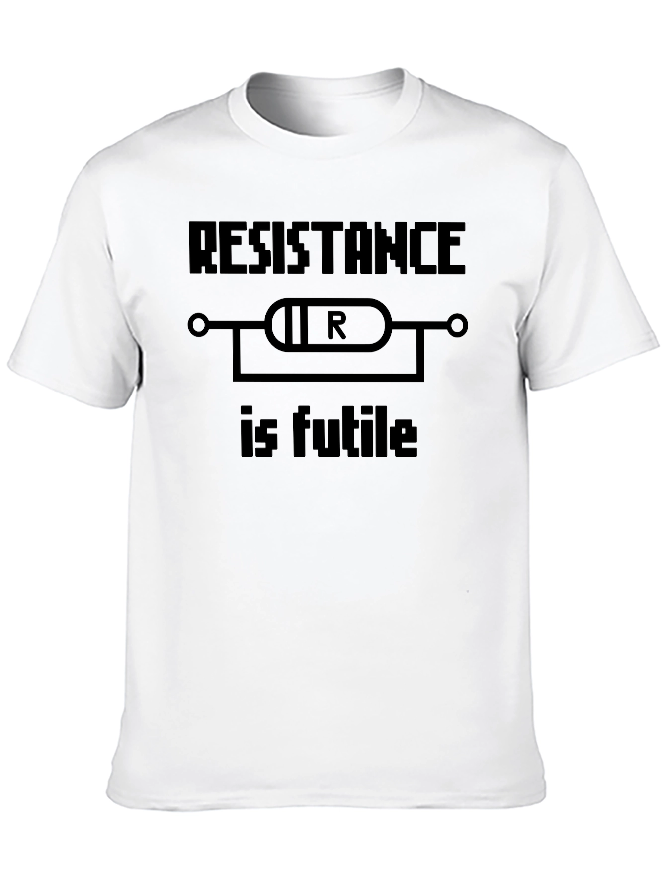 Black Resistance Is Futile T-Shirt - Geeky & Fun! view 10