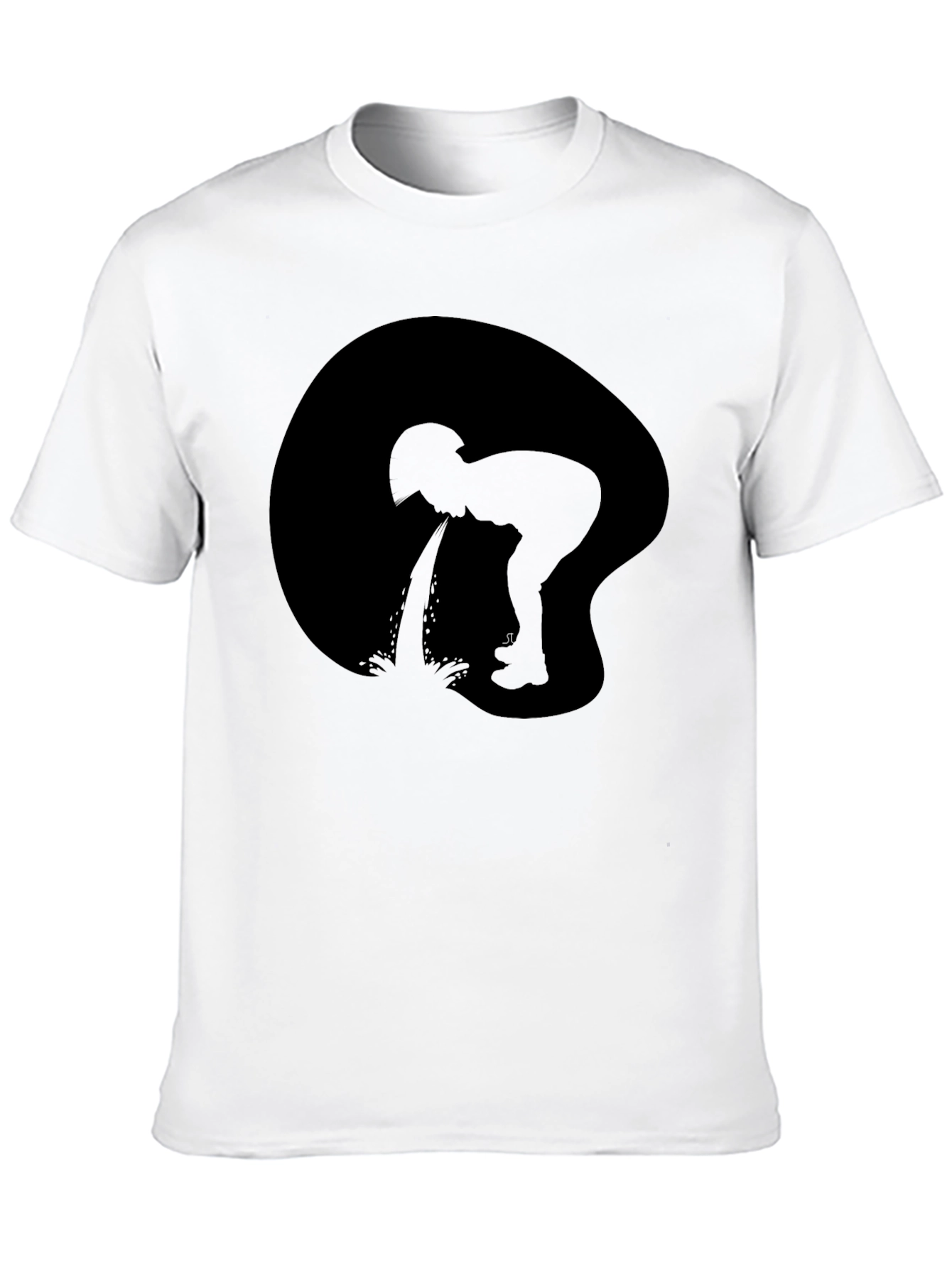 Black Black T-Shirt with Silhouette Graphic view 10
