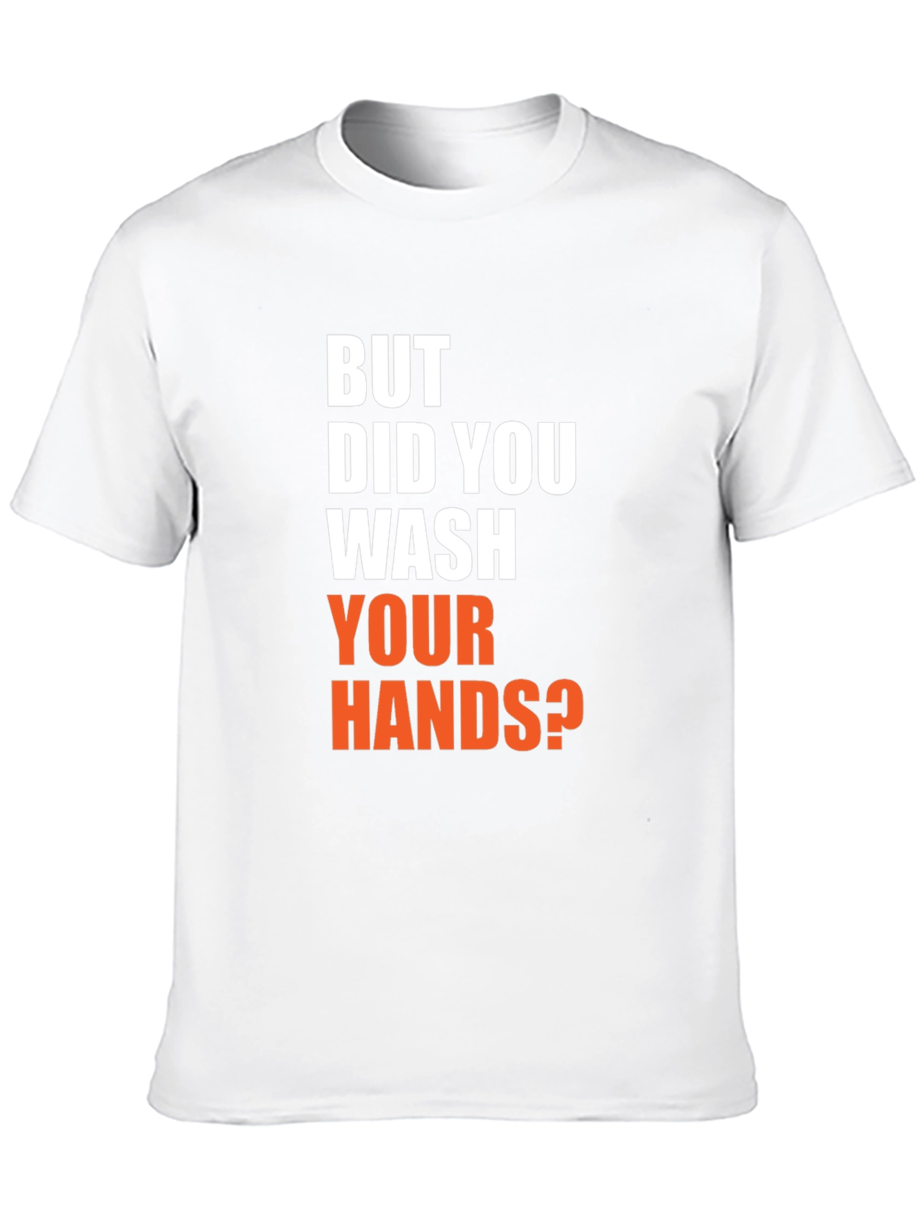 Black Wash Your Hands T-Shirt - Funny Novelty Tee view 10
