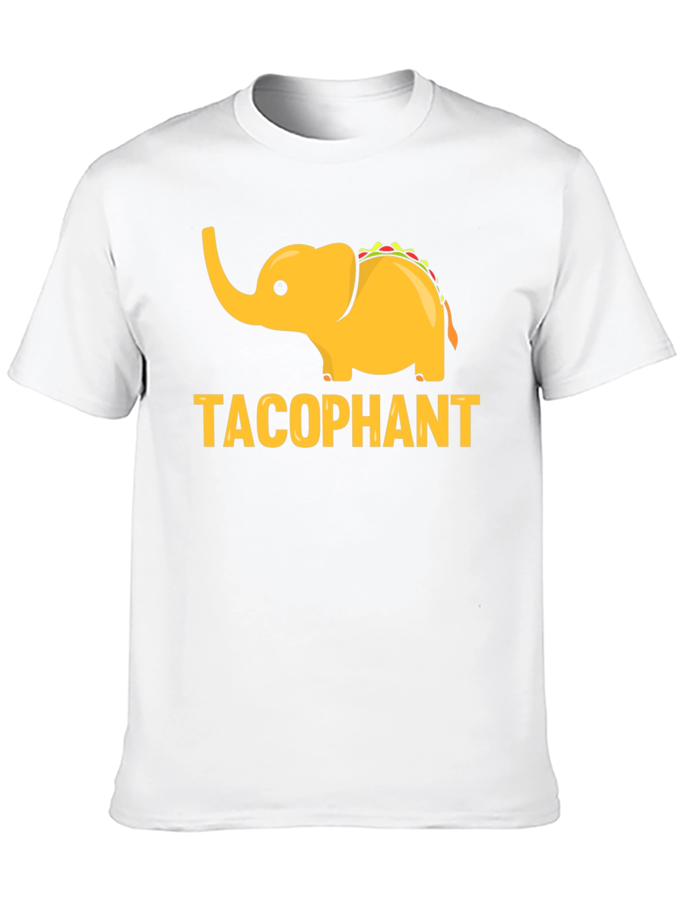 Black Tacophant Graphic T-Shirt - Funny Elephant Taco Tee view 10
