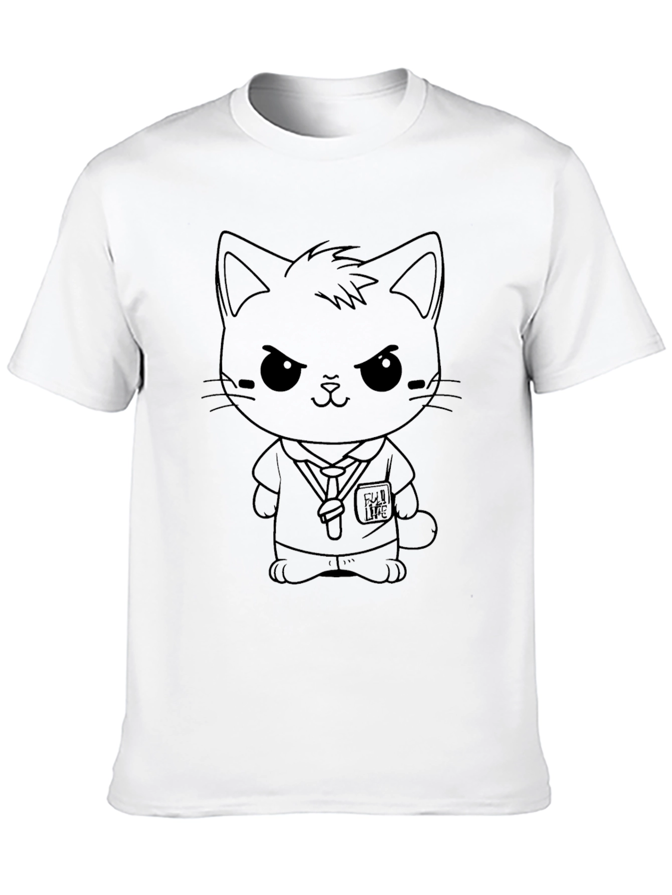 Black Cool Cat Doctor Graphic Tee view 10