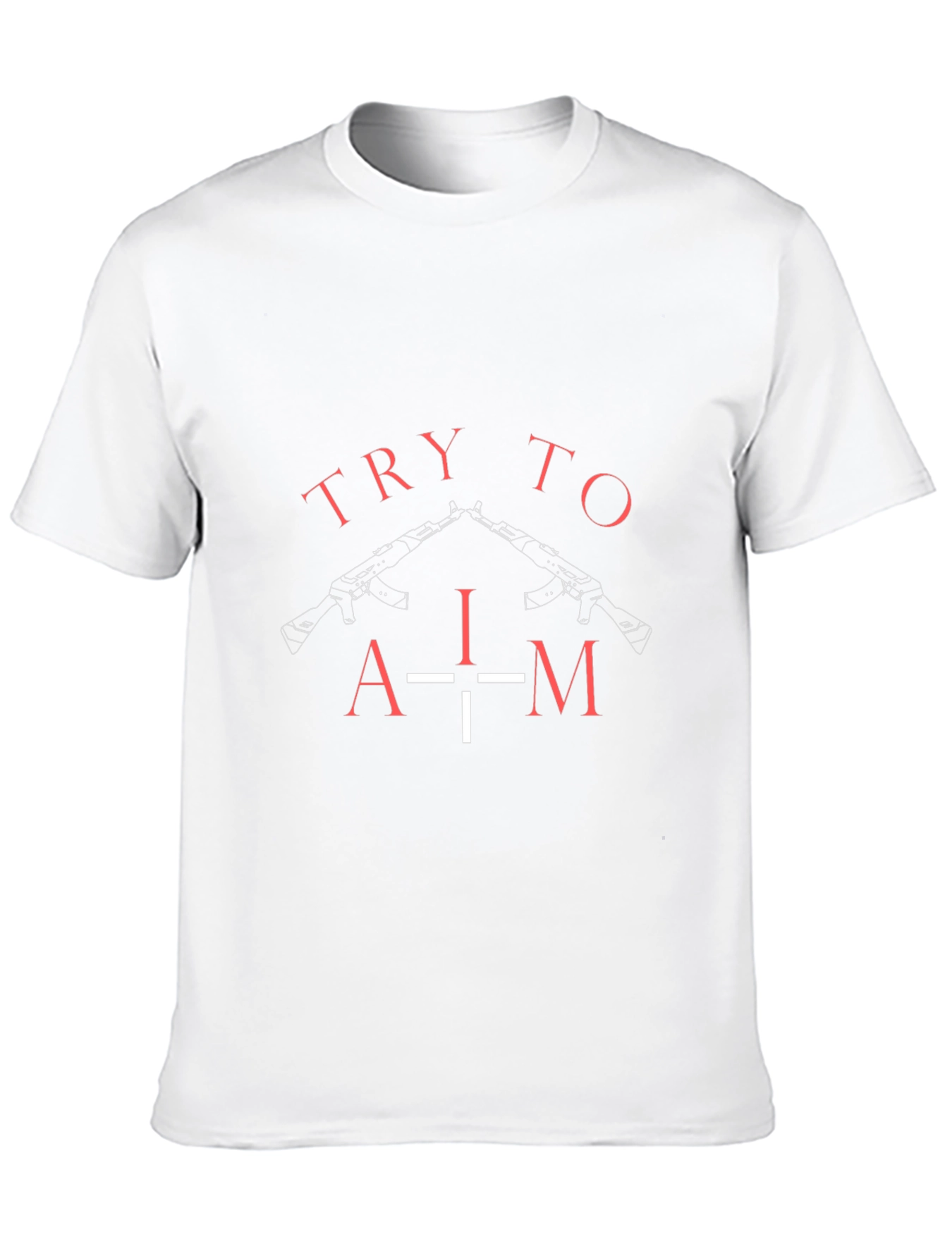 Black Try To Aim Graphic Tee - Black view 10