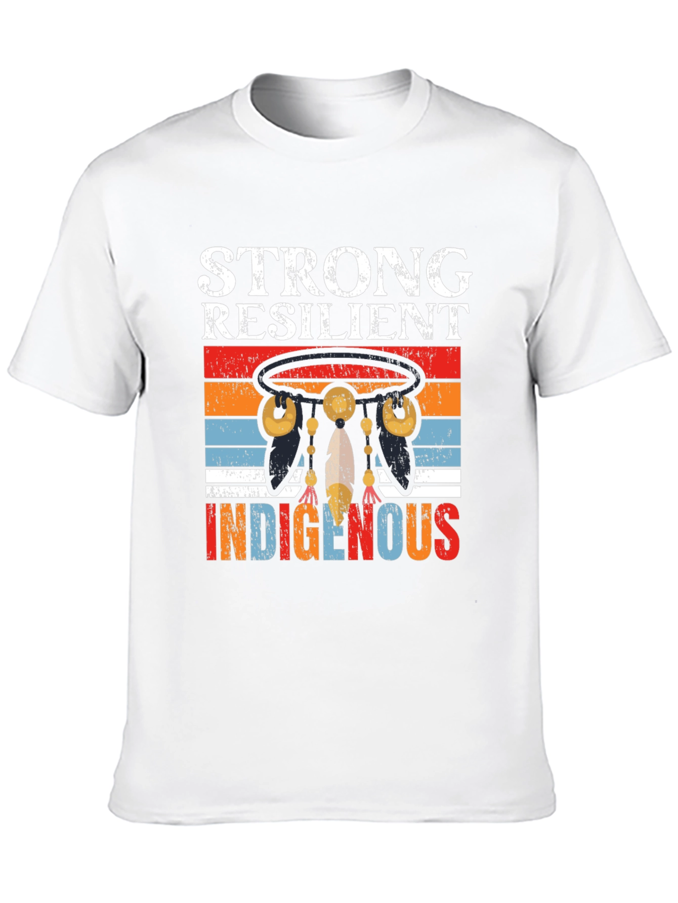 Black Strong Resilient Indigenous Graphic T-Shirt view 10