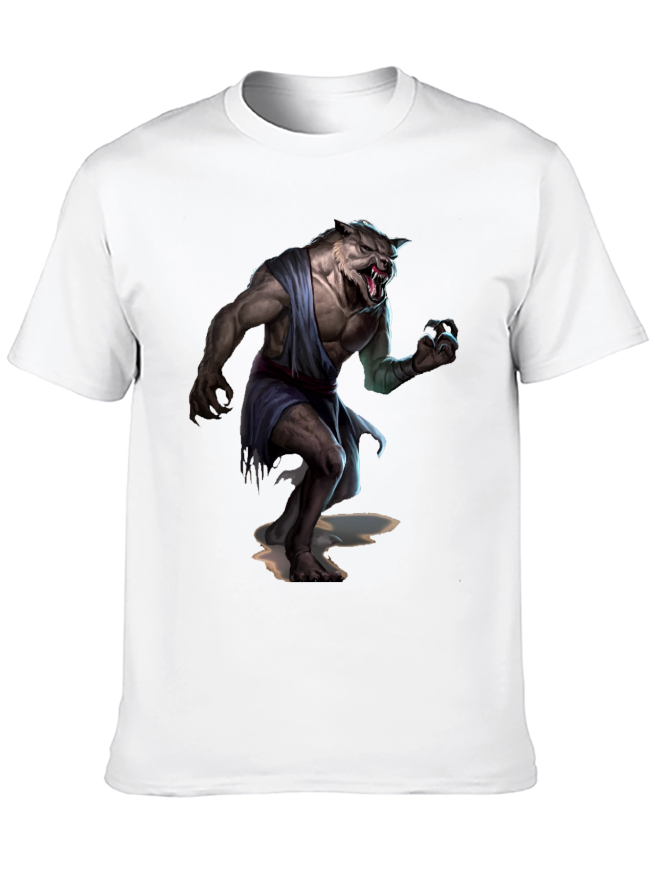 Black Werewolf Graphic T-Shirt - Unleash Your Inner Beast! view 10