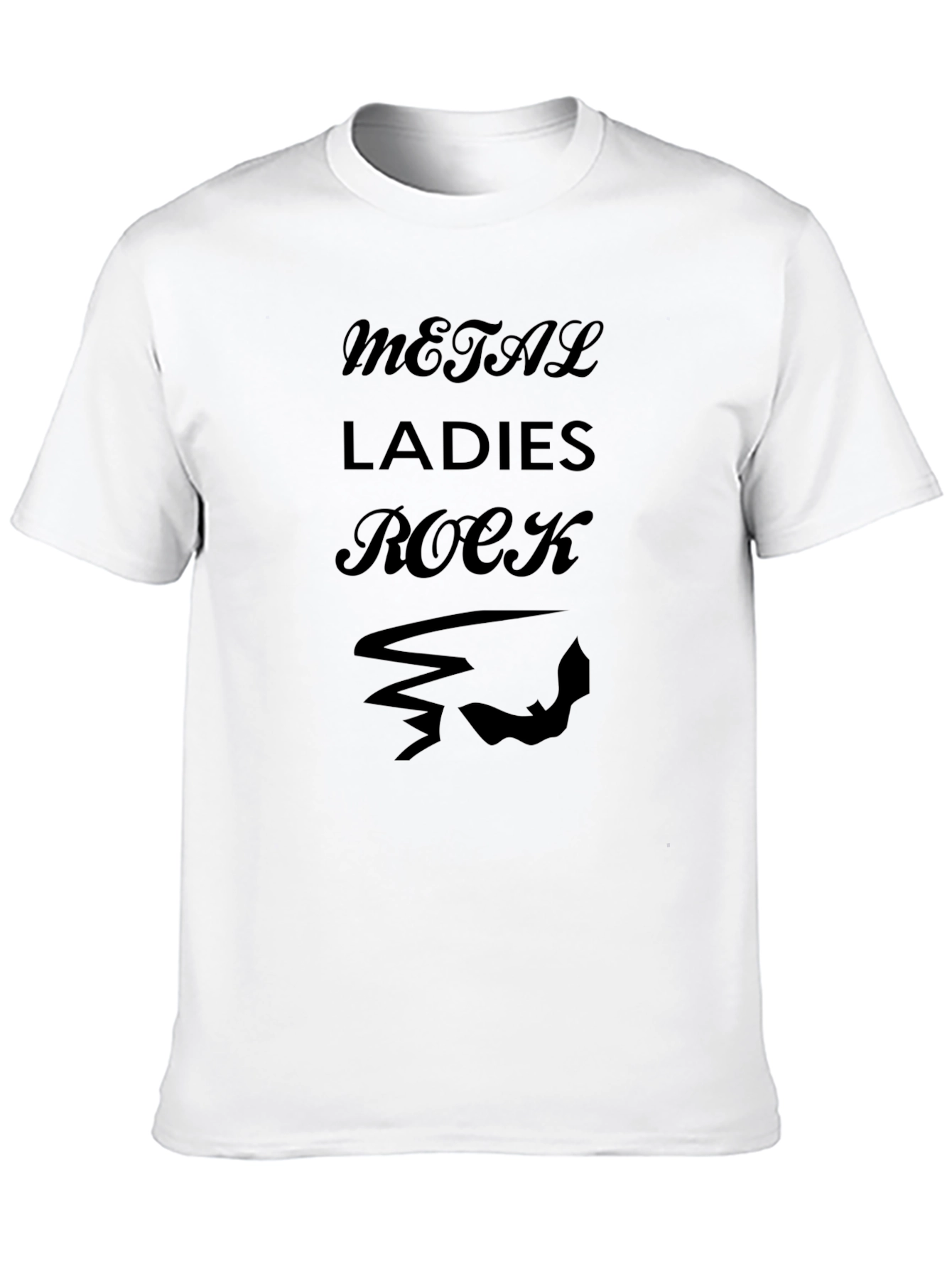Black Metal Ladies Rock Graphic Tee - Black view 10