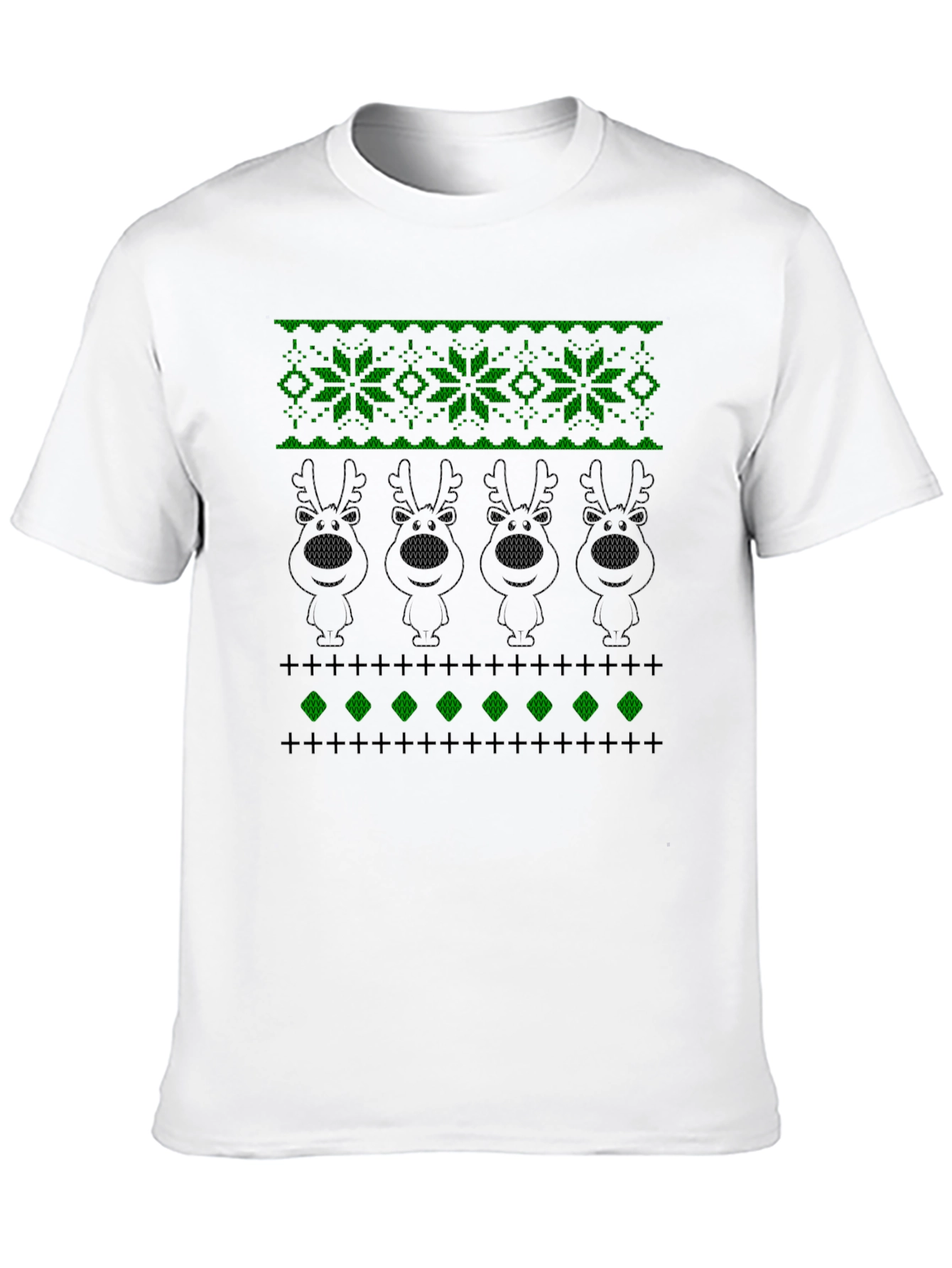 Black Novelty Knit Reindeer T-Shirt view 10