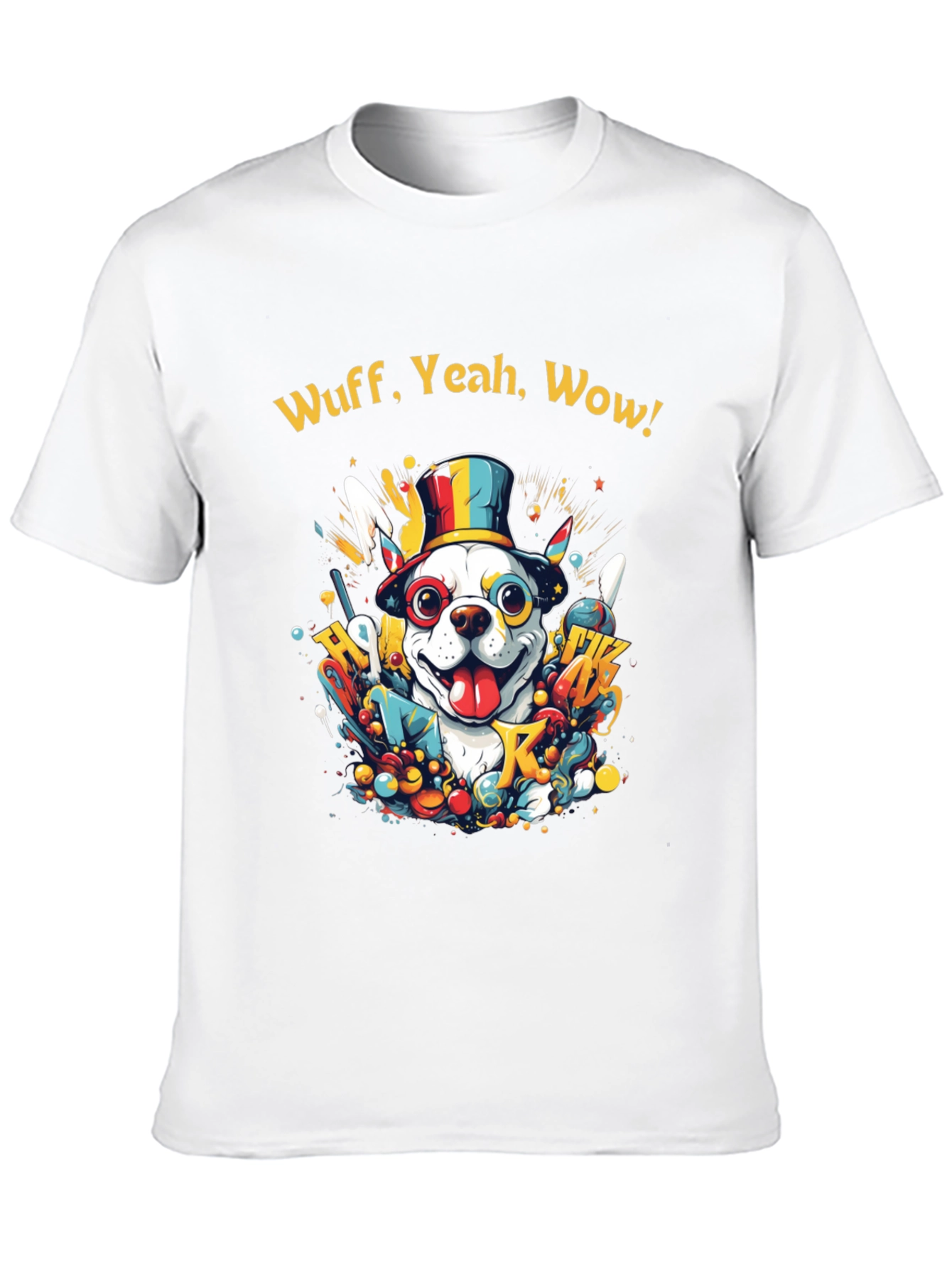 Black Wuff, Yeah, Wow Dog Graphic Tee view 10
