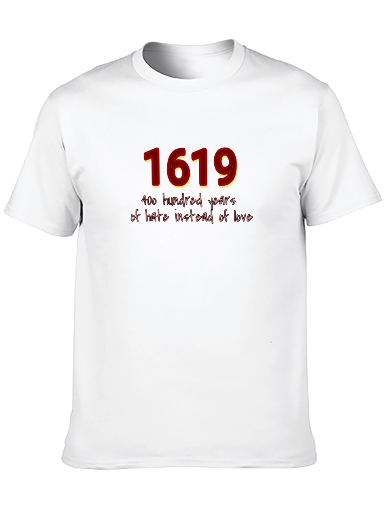 Black 1619 Hate Instead of Love Graphic T-Shirt view 10