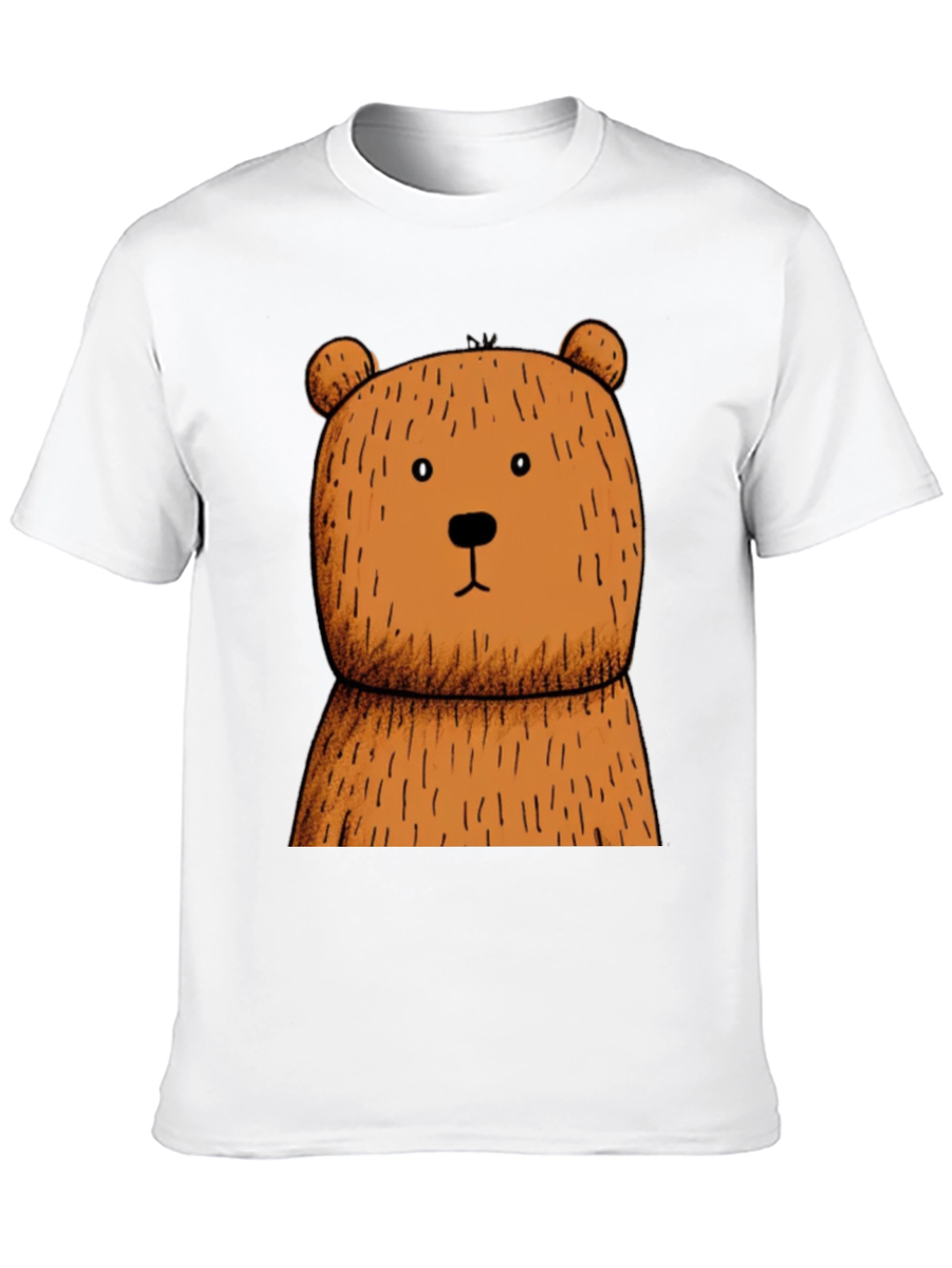 Black Black T-Shirt with Brown Bear Graphic view 10