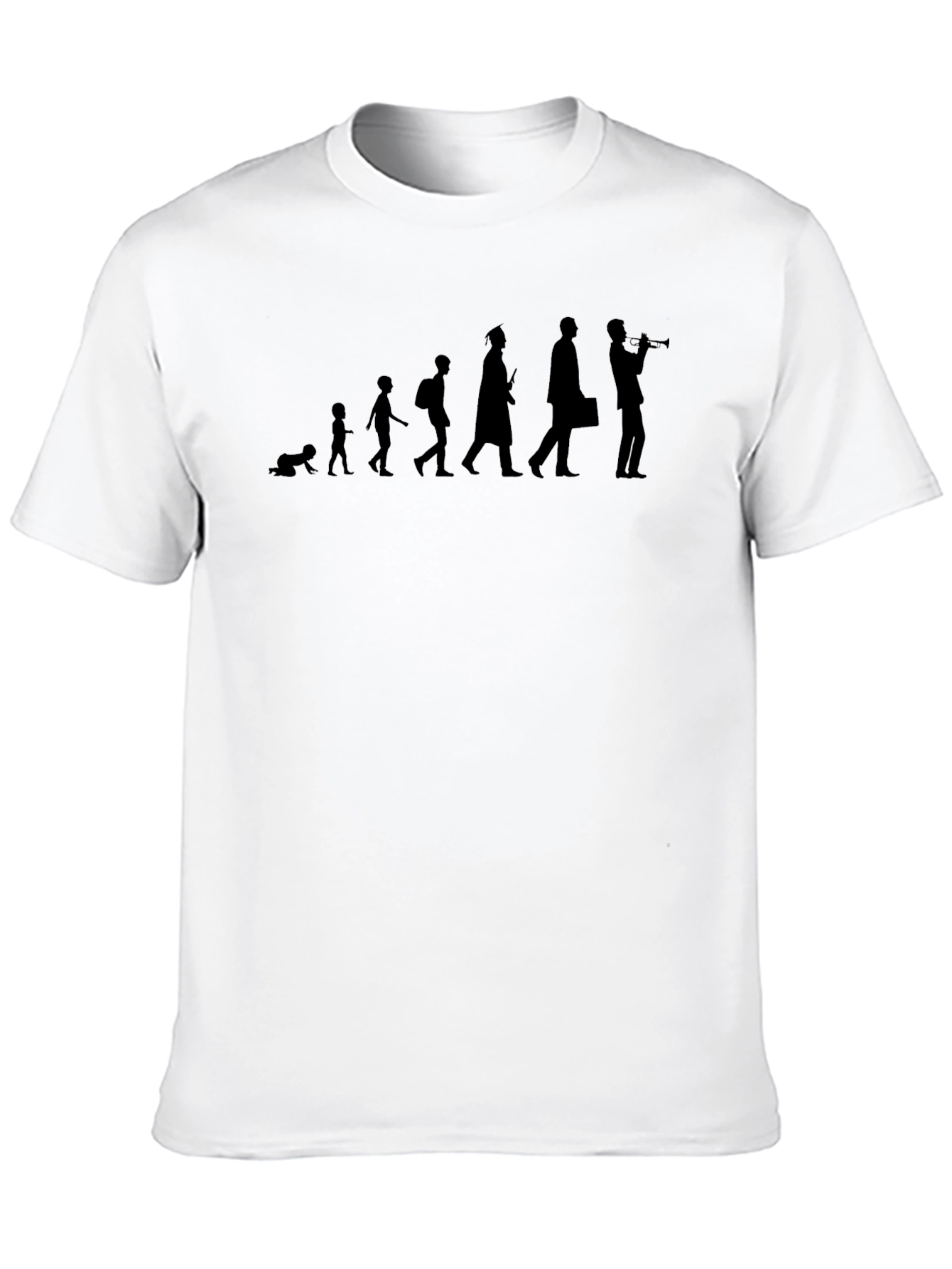 Black Evolution of Music T-Shirt view 10