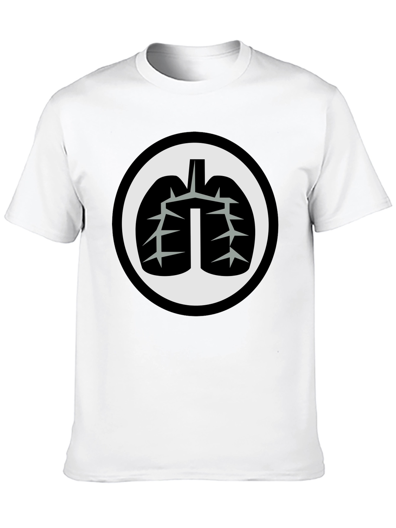 Black Lung Graphic Black T-Shirt view 10