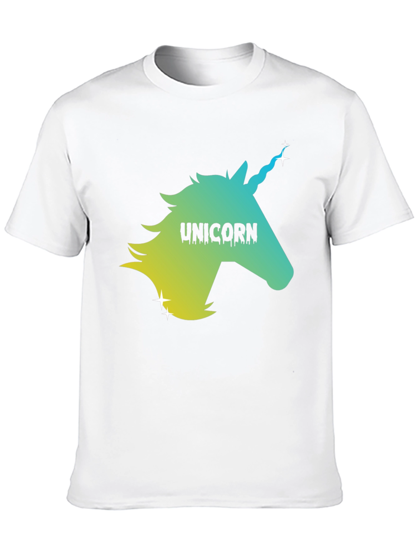 Black Unicorn Graphic Black Tee - Men's Short Sleeve T-Shirt view 10