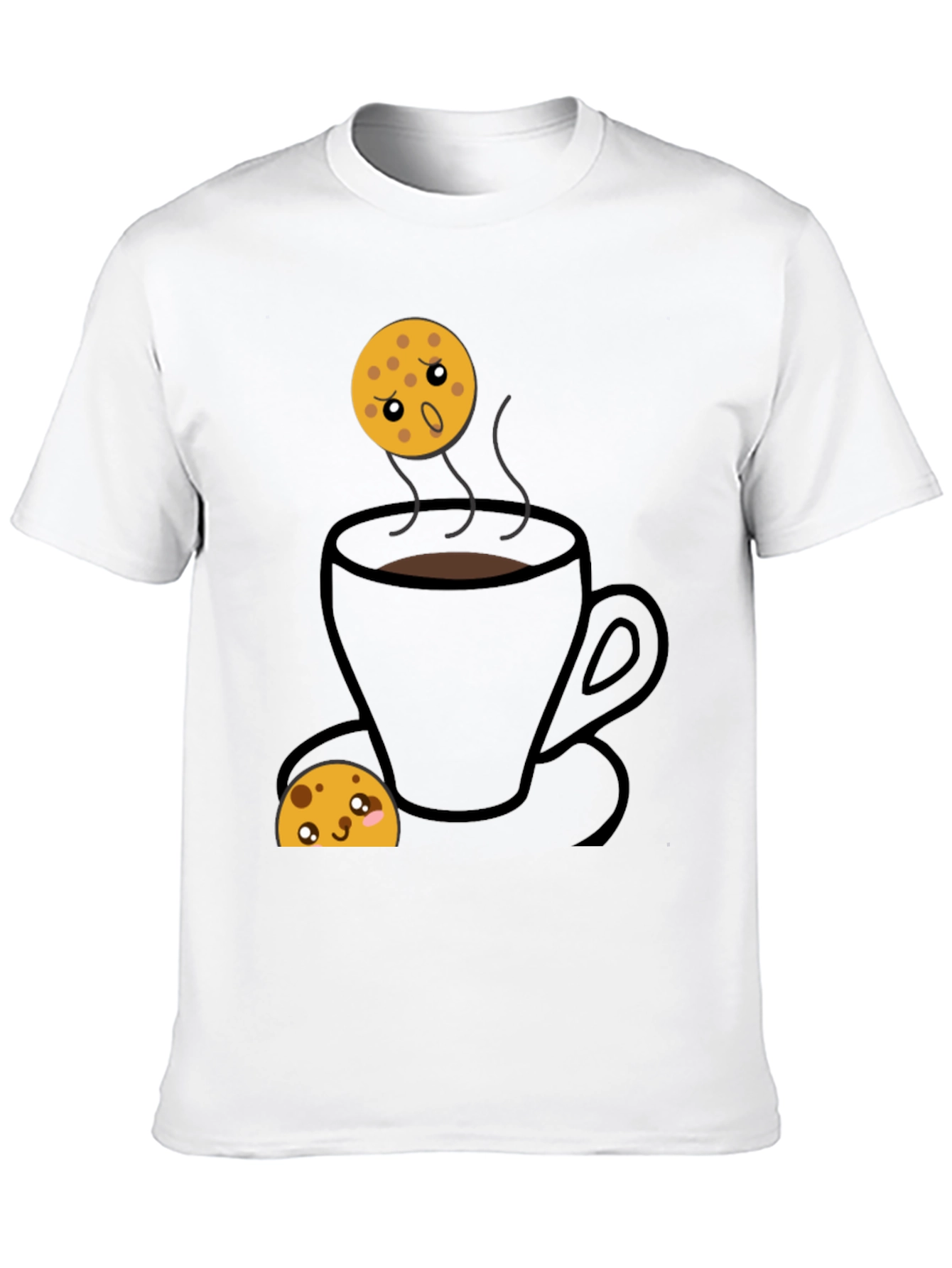 Black Funny Cookie Dunking T-Shirt view 10