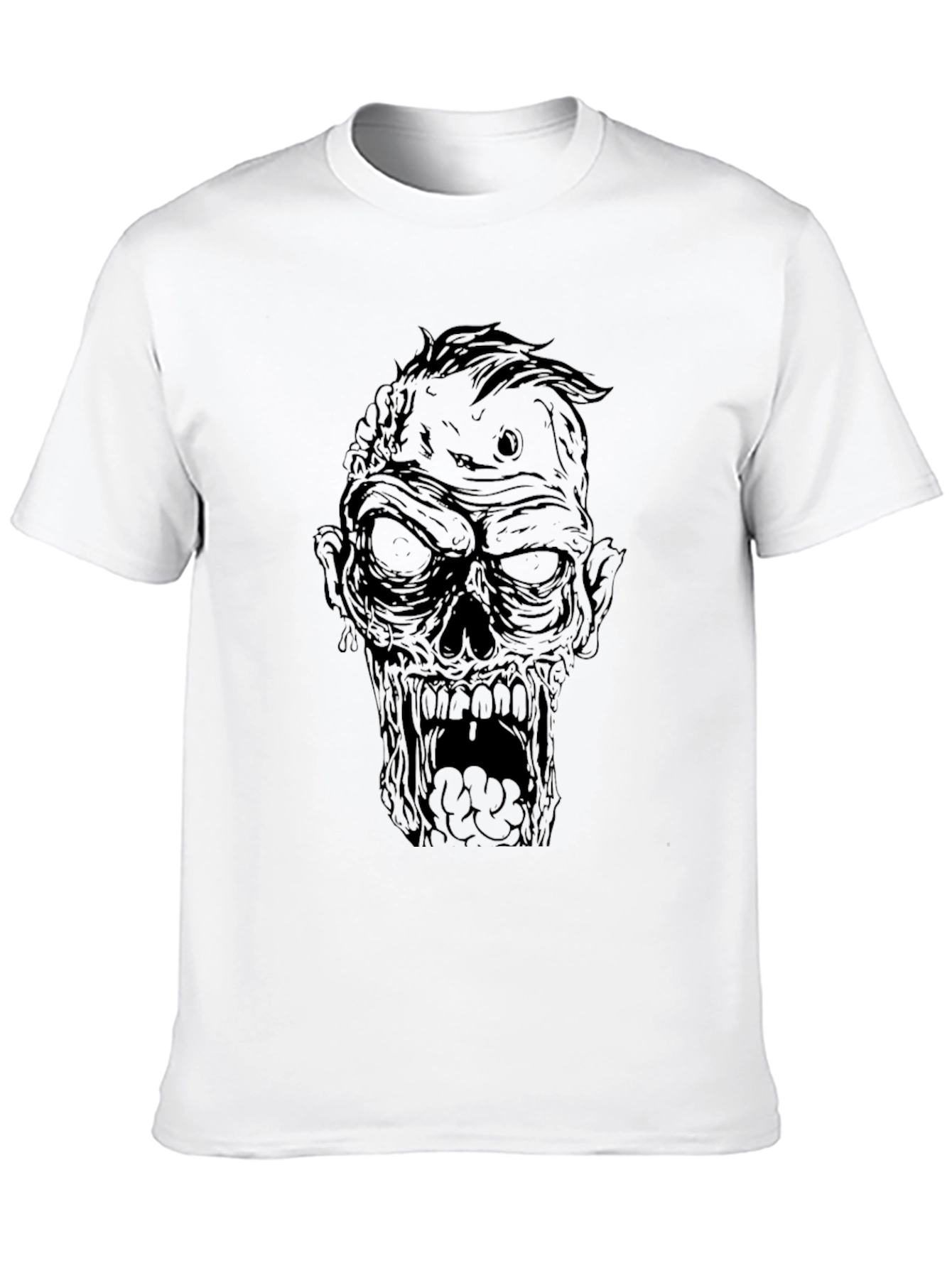 Black Zombie Graphic Black T-Shirt view 10