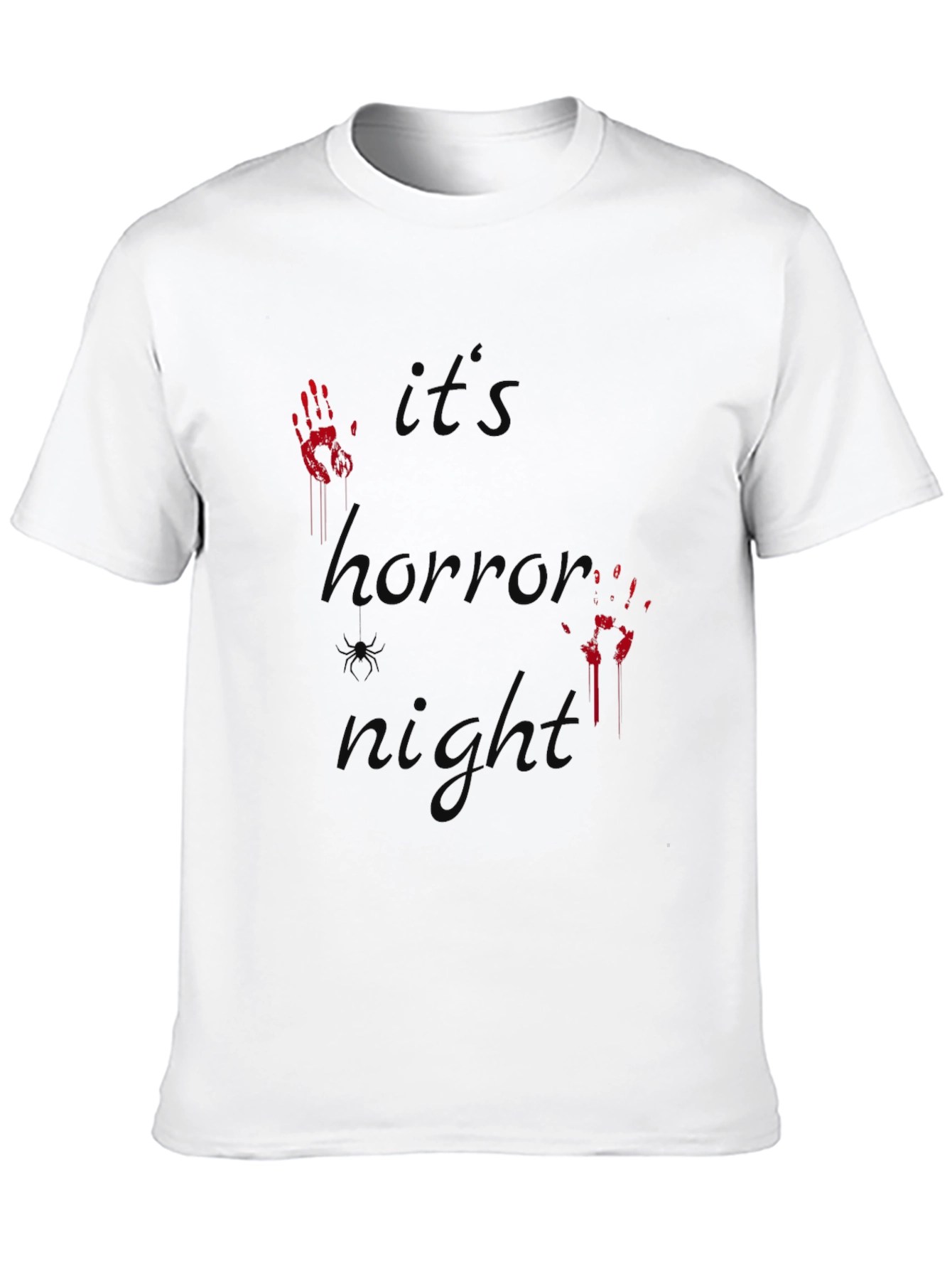 Black It's Horror Night T-Shirt view 10