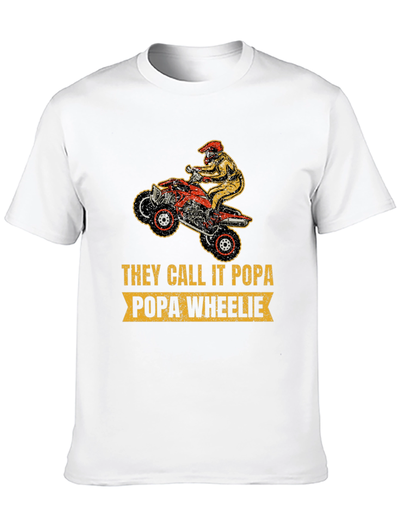 Popa Wheelie T-Shirt - Motocross Dad Tee - 10