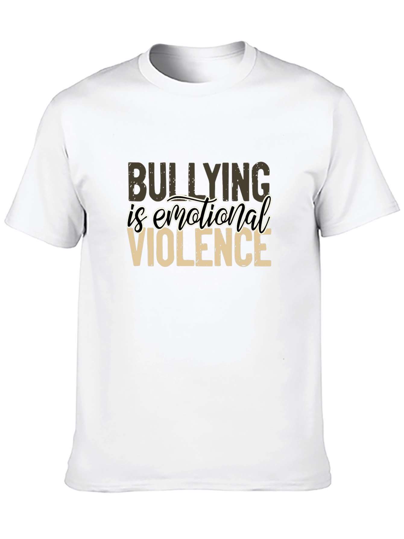 Black Bullying is Emotional Violence Graphic T-Shirt view 10