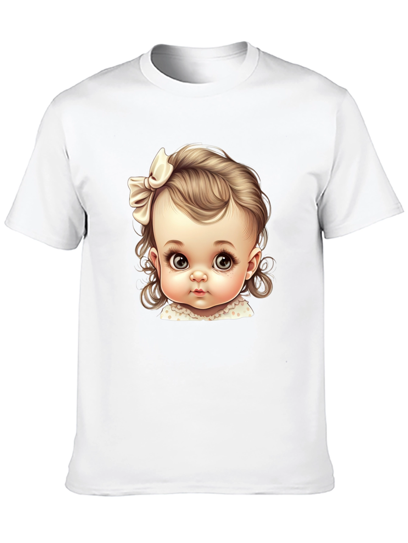 Black Baby Doll Graphic Tee - Cute & Stylish Black T-Shirt view 10