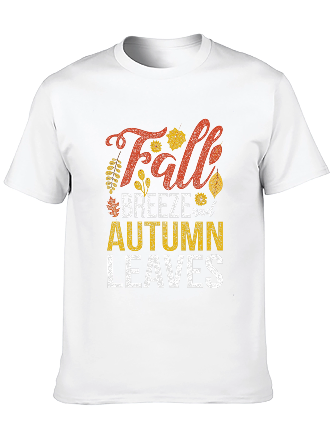 Black Fall Breeze & Autumn Leaves Graphic Tee view 10