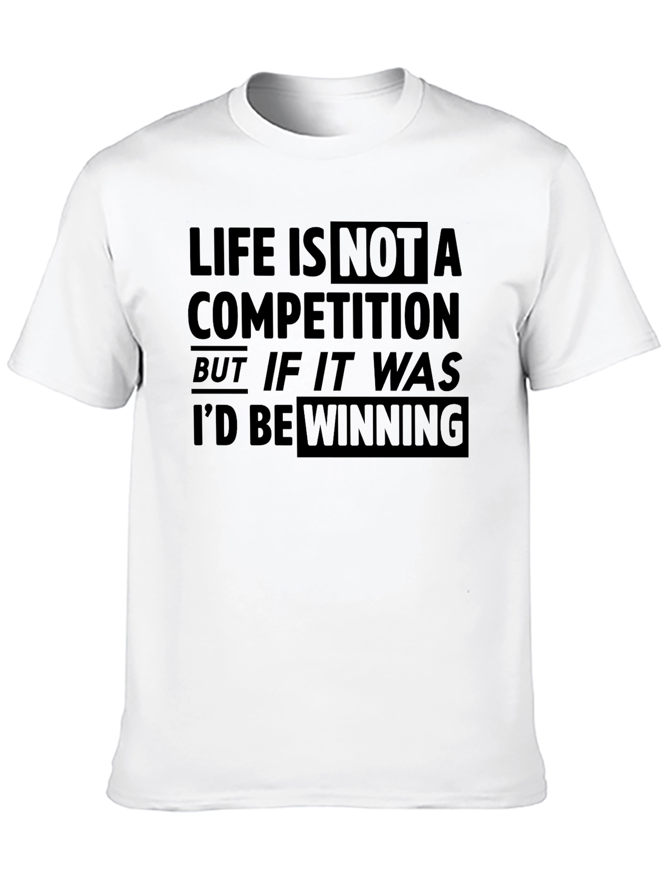 Black Life is Not a Competition T-Shirt - Winning Graphic Tee view 10