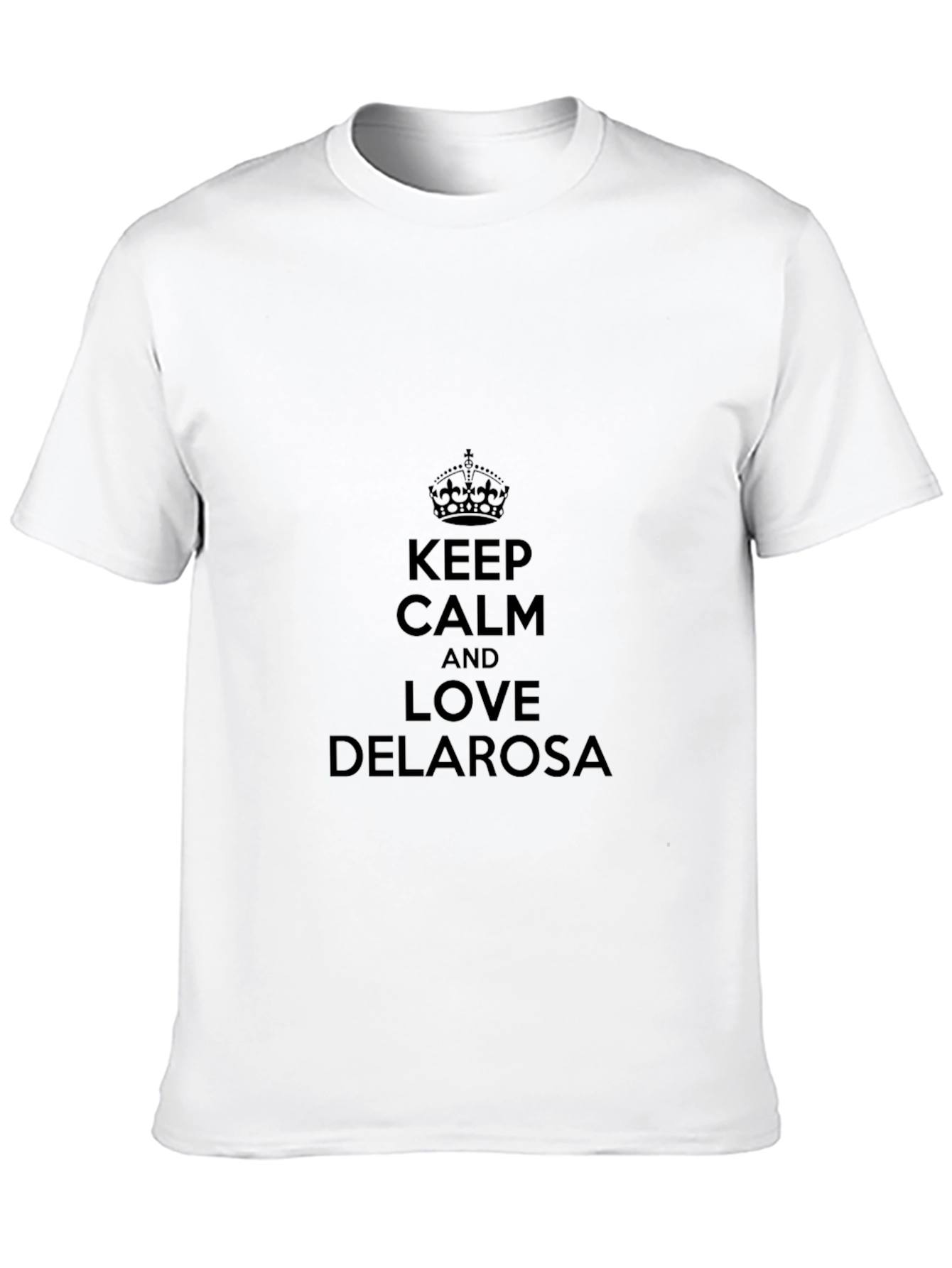 Black Keep Calm and Love Delarosa T-Shirt view 10