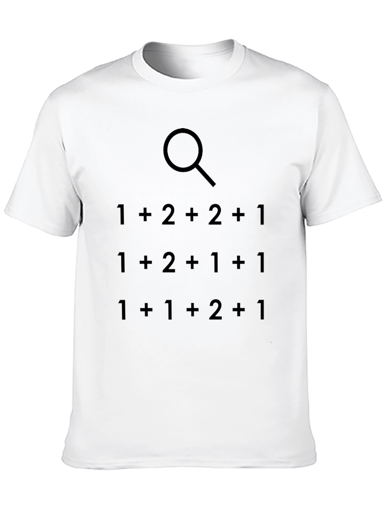 Black Math Equation Search T-Shirt - Men's Black Tee view 10