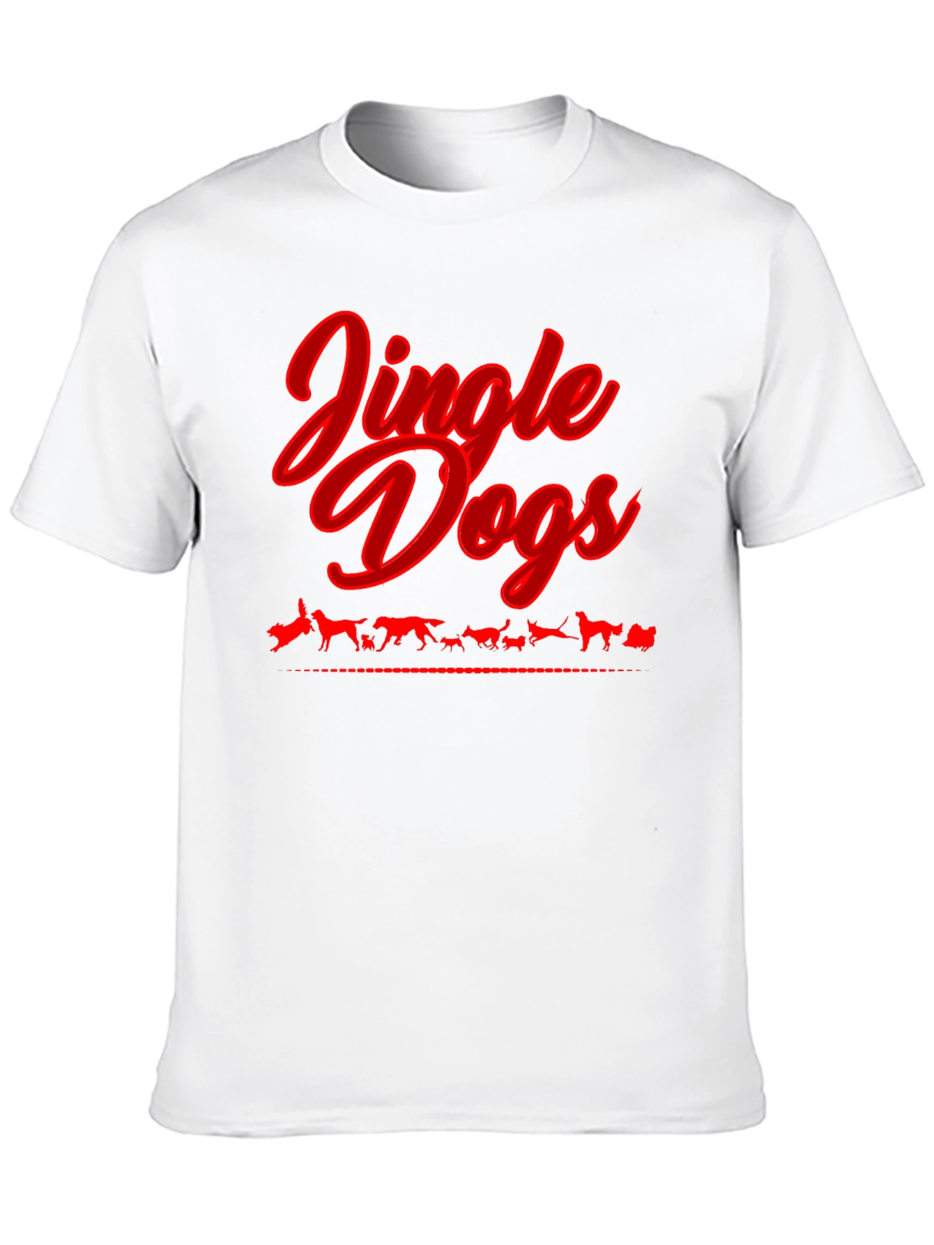 Black Jingle Dogs T-Shirt - Holiday Dog Lover Tee view 10