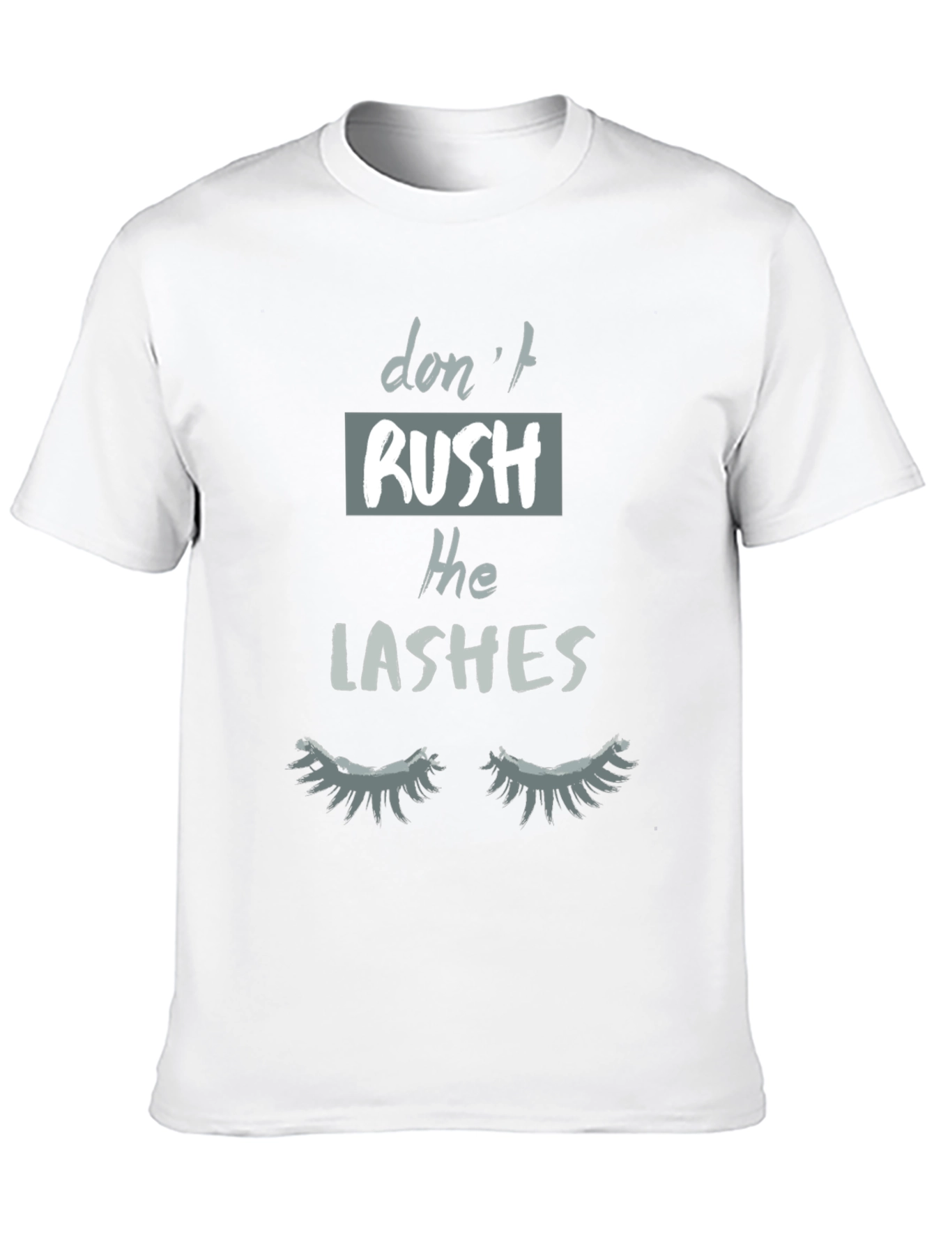 Black Don't Rush The Lashes Graphic Tee view 10
