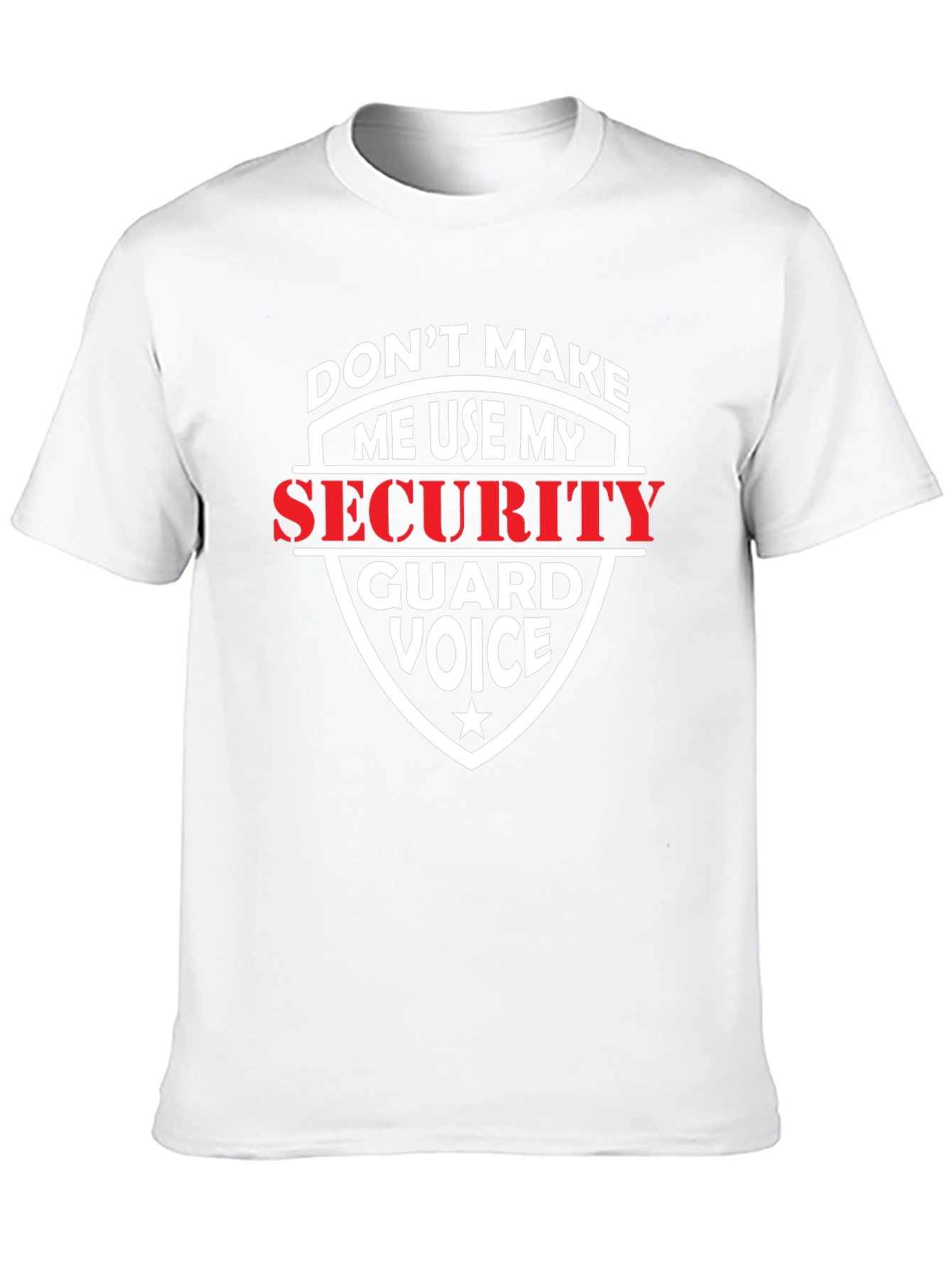 Black Security Guard Voice Graphic T-Shirt view 10