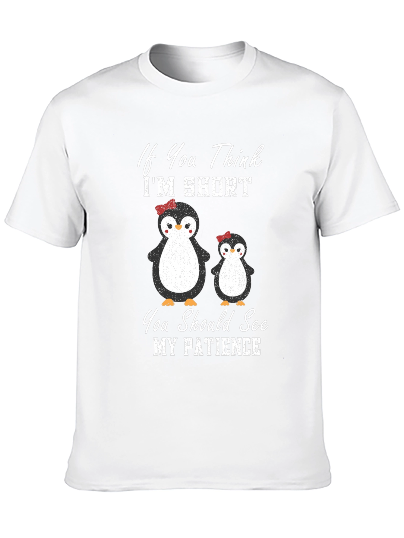 Black Penguin Patience T-Shirt: Short & Sassy view 10