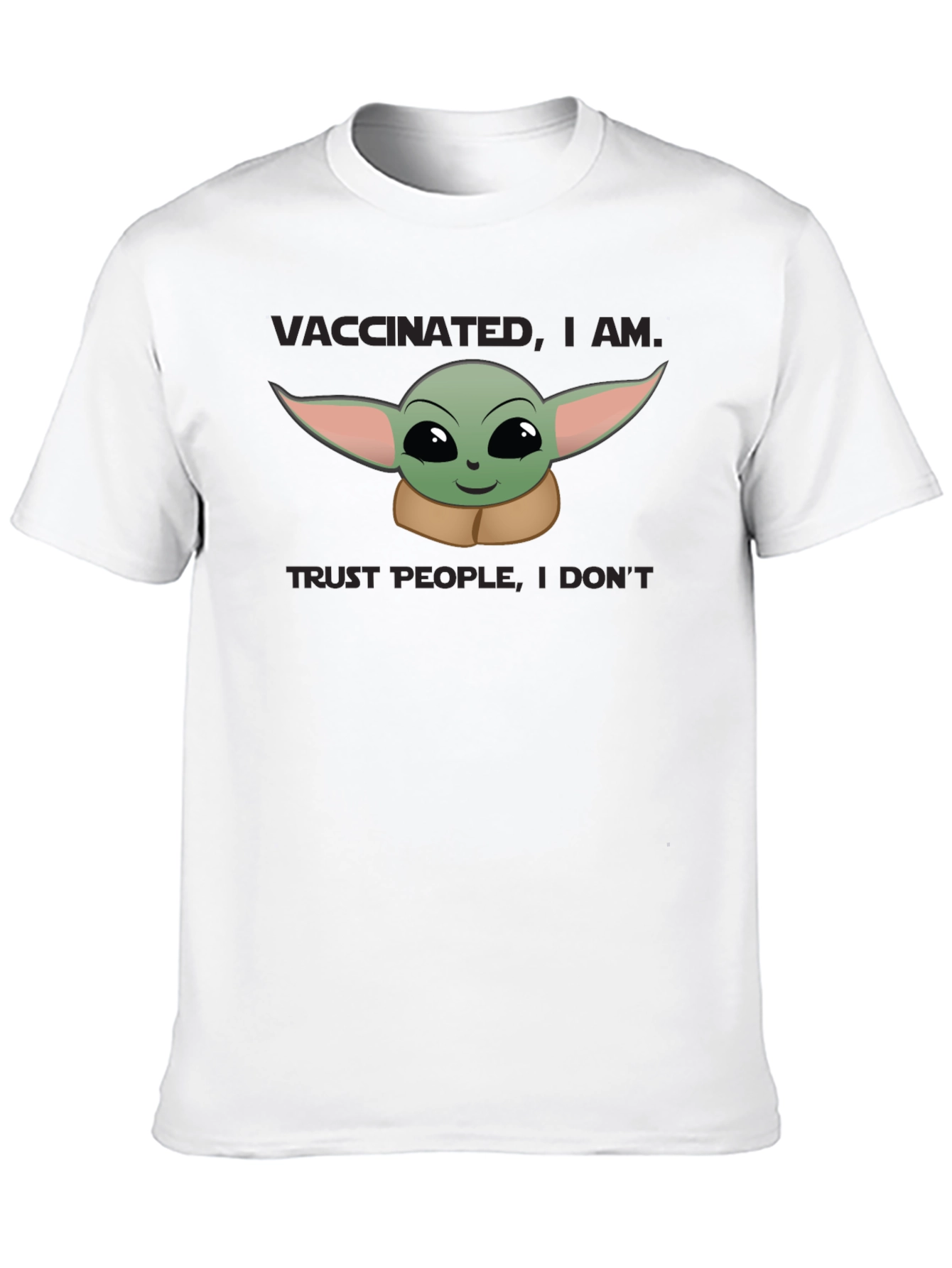 Black Vaccinated, I Am T-Shirt view 10