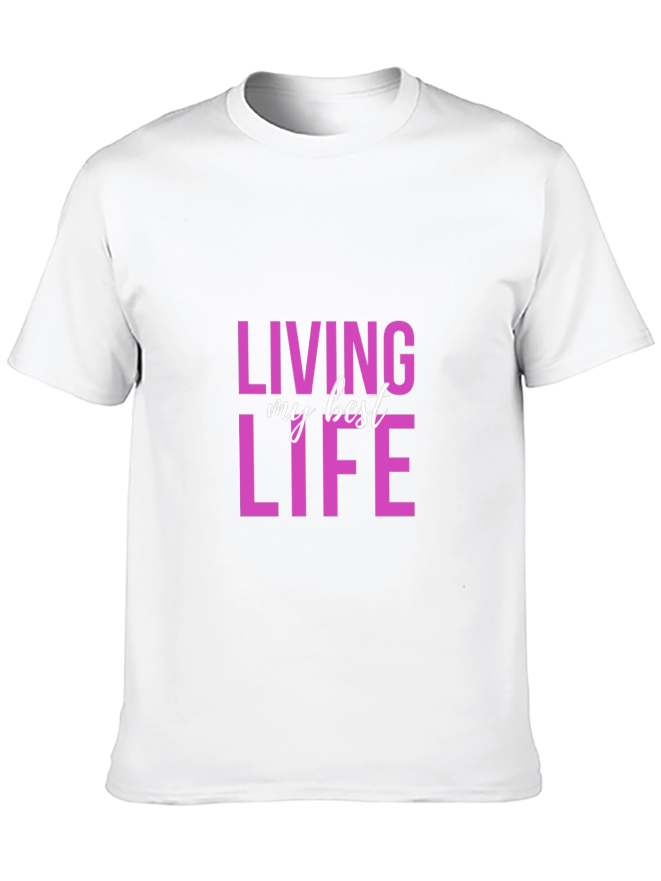 Black Living My Best Life Graphic Tee - Soft Cotton view 10