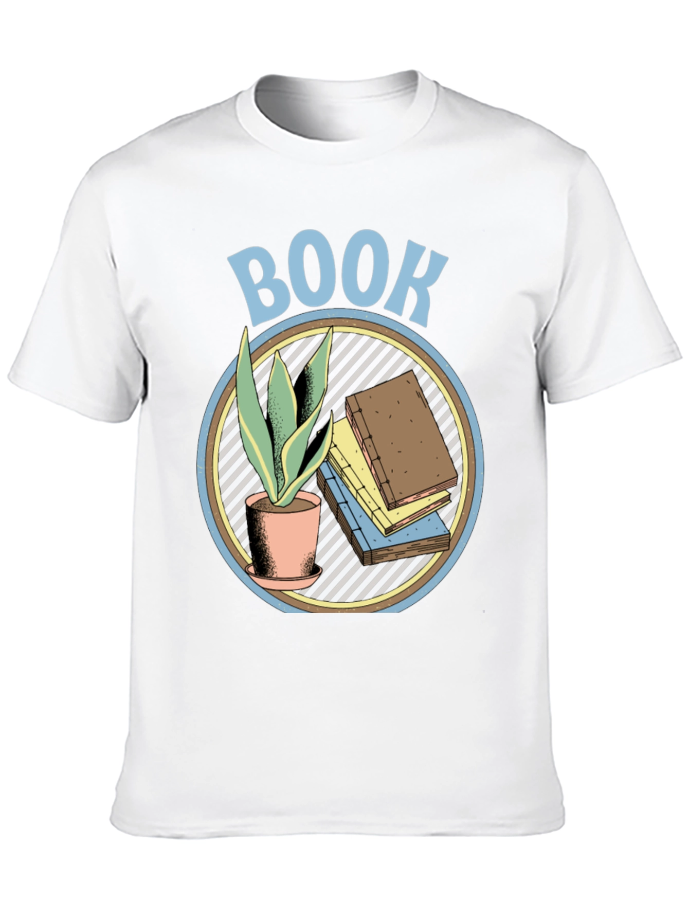 Black Book Lover Graphic T-Shirt - Plant & Book Design view 10