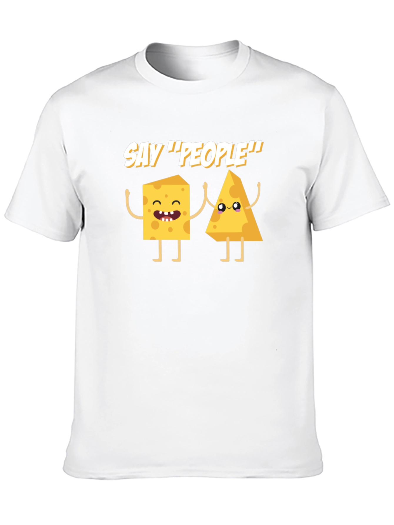 Black Say Cheese! Funny Graphic T-Shirt view 10